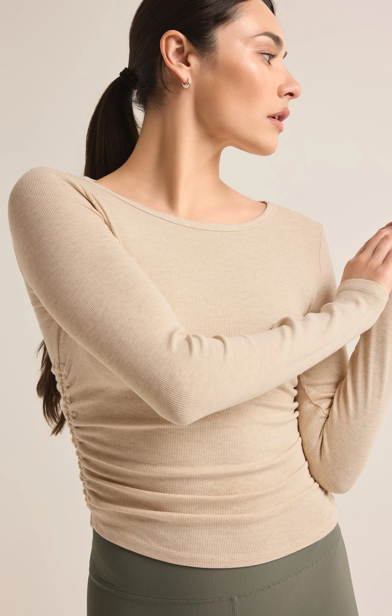 It's A Cinch Rib Long Sleeve Top sold by Z Supply product image thumbnail 5
