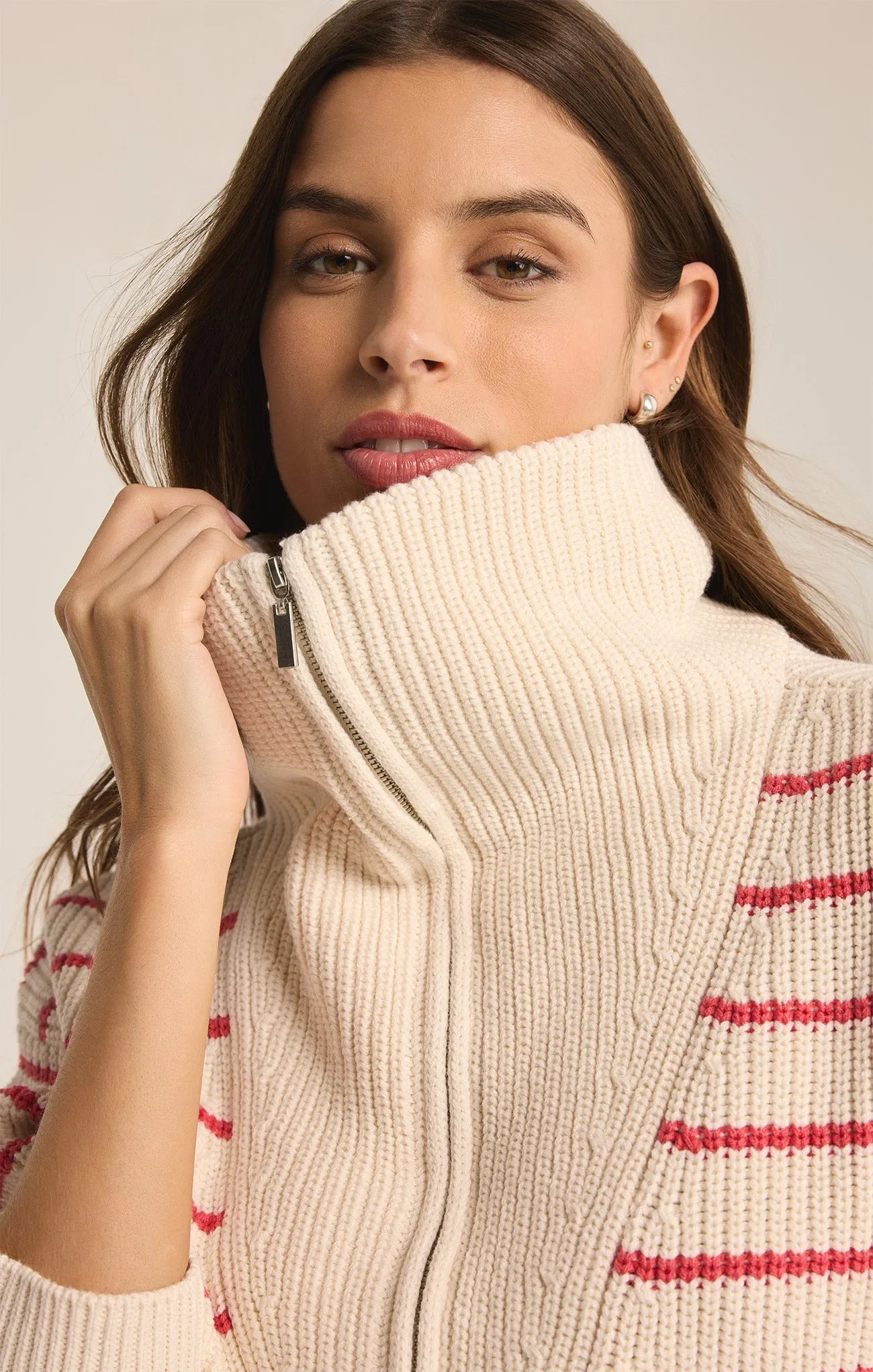 Villa Half Zip Stripe Sweater sold by Z Supply product image thumbnail 5