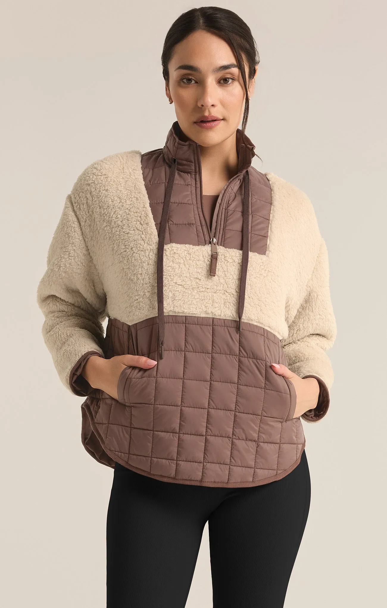 Road Tripper Sherpa Quilted Nylon Jacket sold by Z Supply