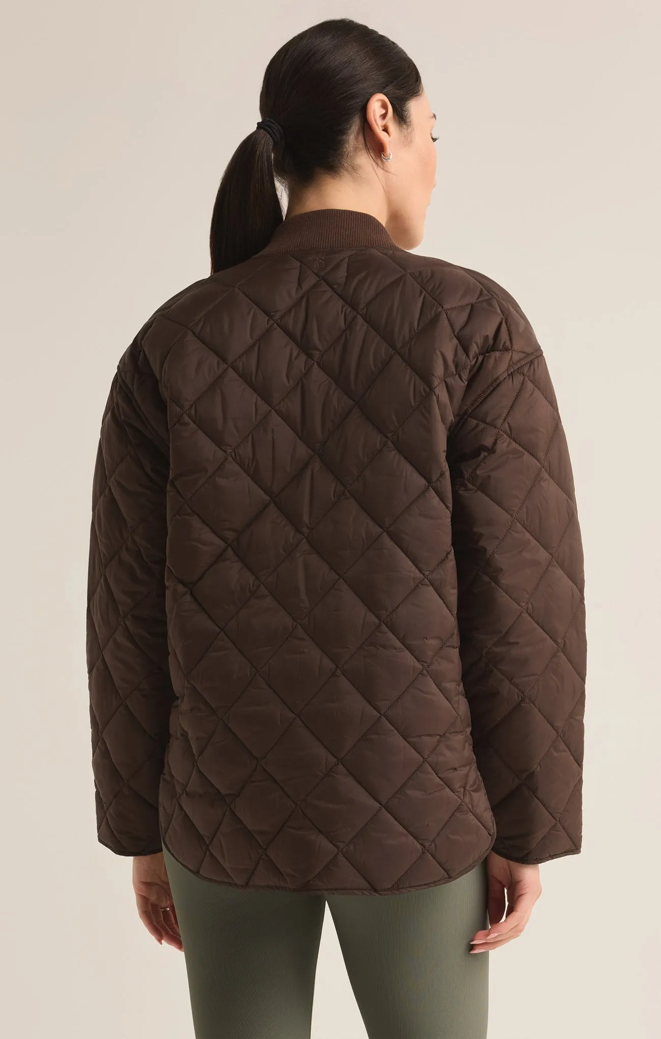 Sunrise Quilted Nylon Bomber Jacket sold by Z Supply product image thumbnail 4