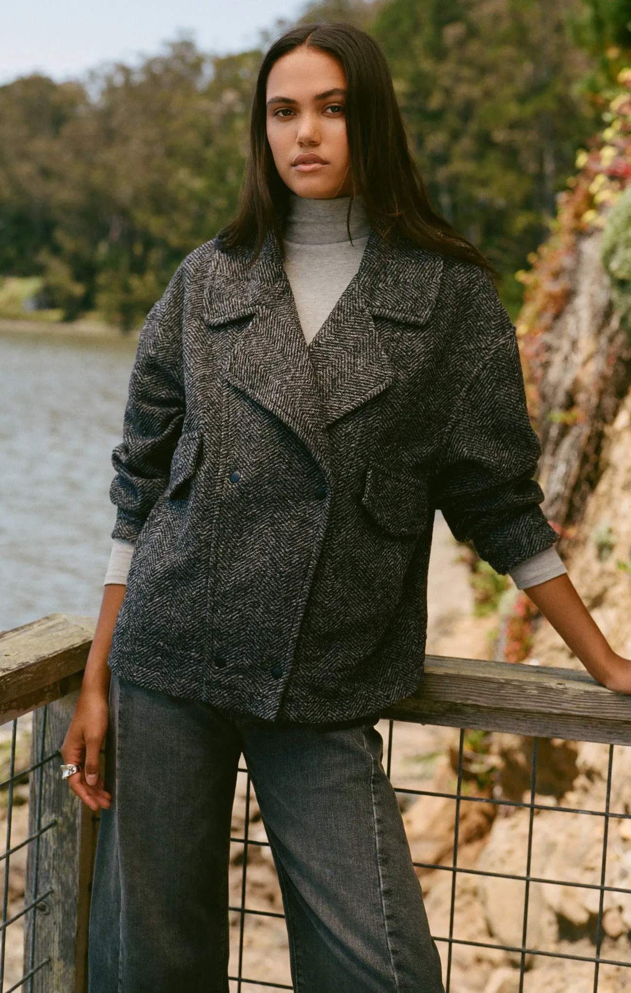 Ari Herringbone Jacket sold by Z Supply