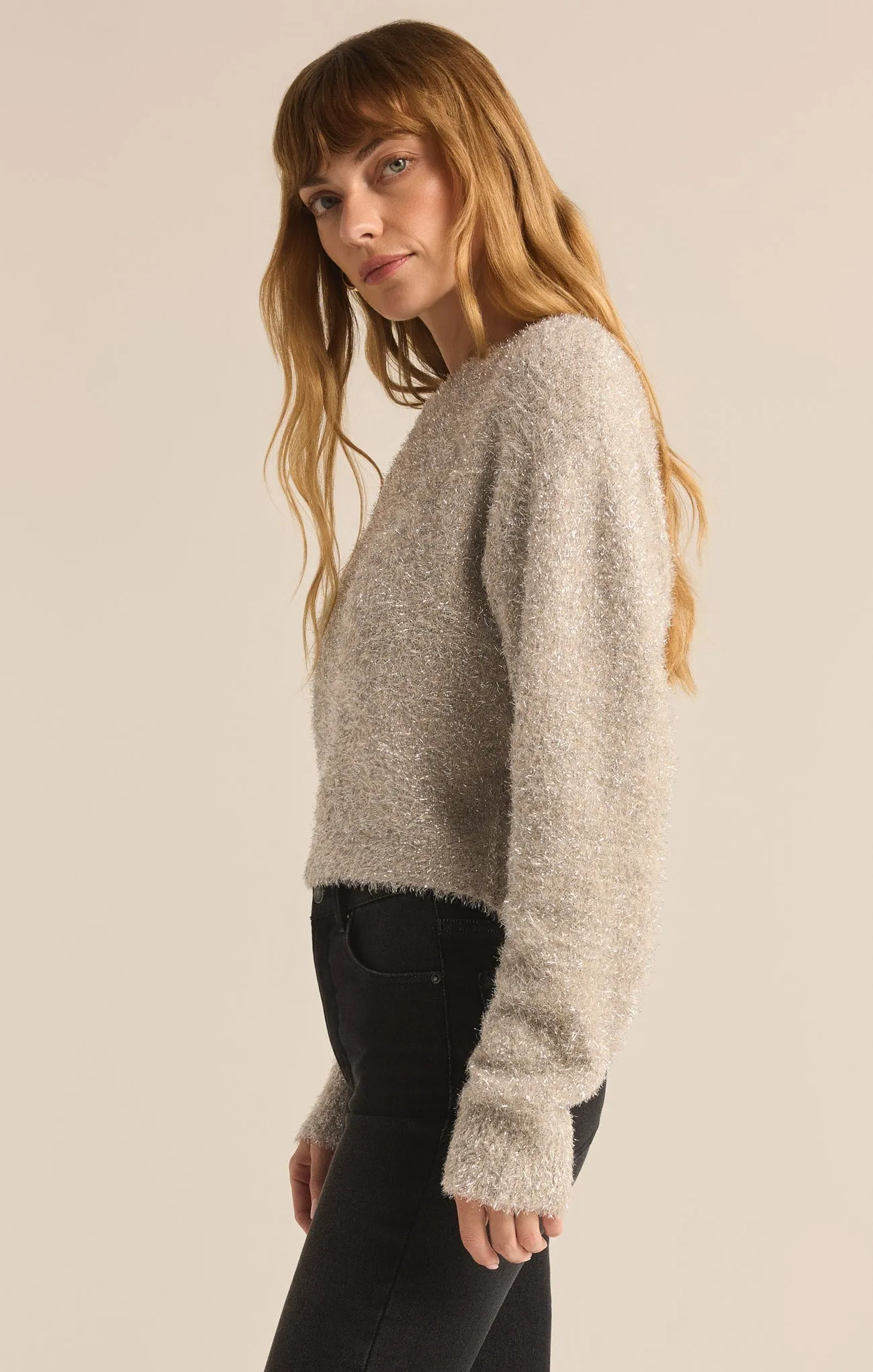 Tinseltown Cropped Sweater sold by Z Supply product image thumbnail 3