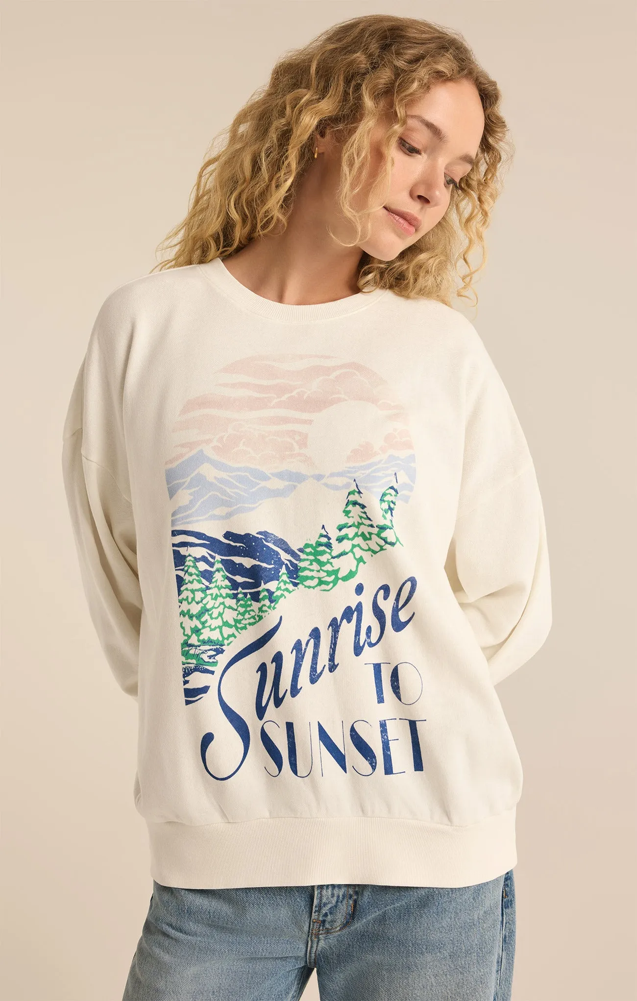 Sunset Crewneck Sweatshirt sold by Z Supply product image thumbnail 5