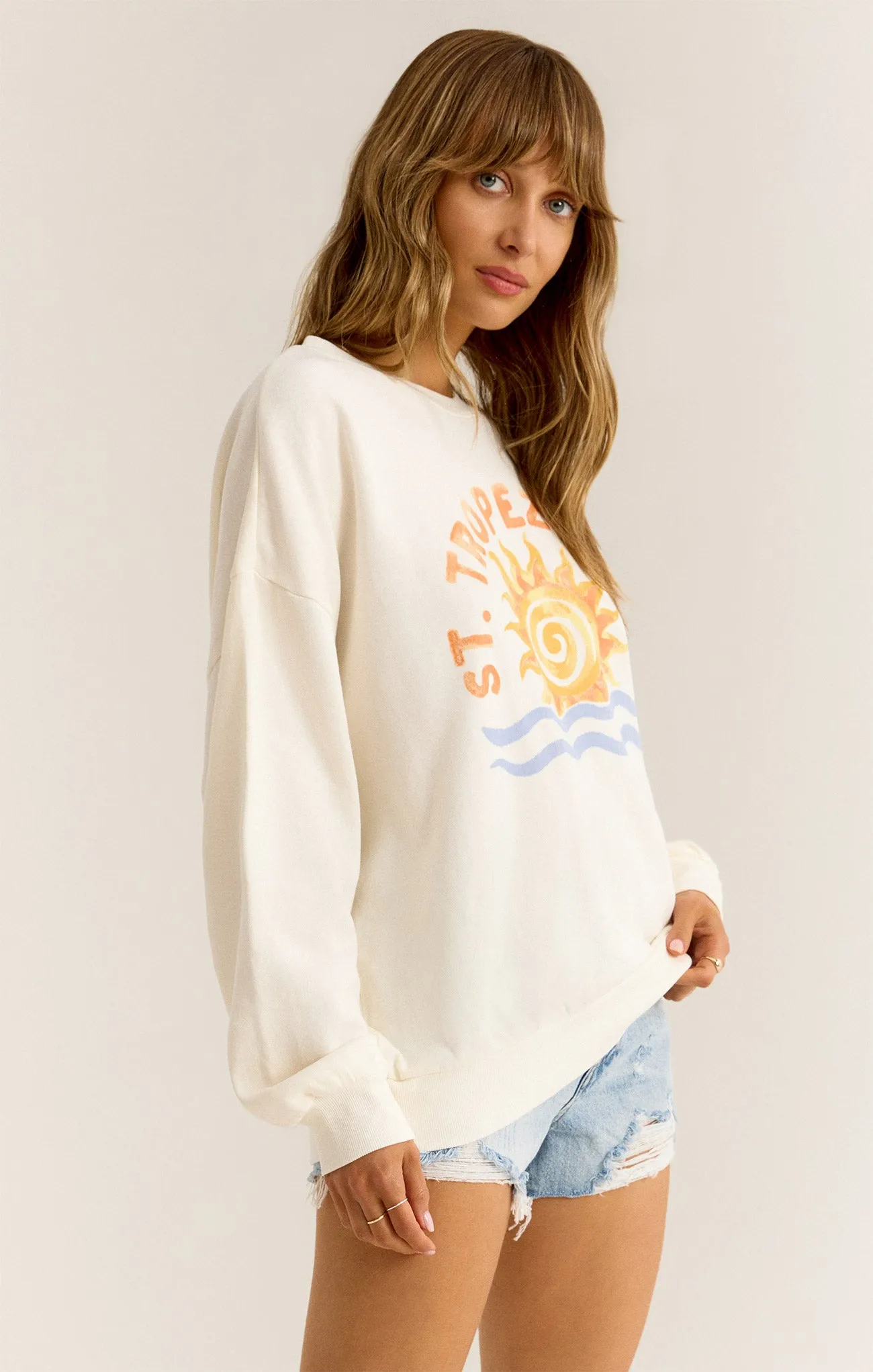 St. Tropez Sunday Sweatshirt sold by Z Supply product image thumbnail 3