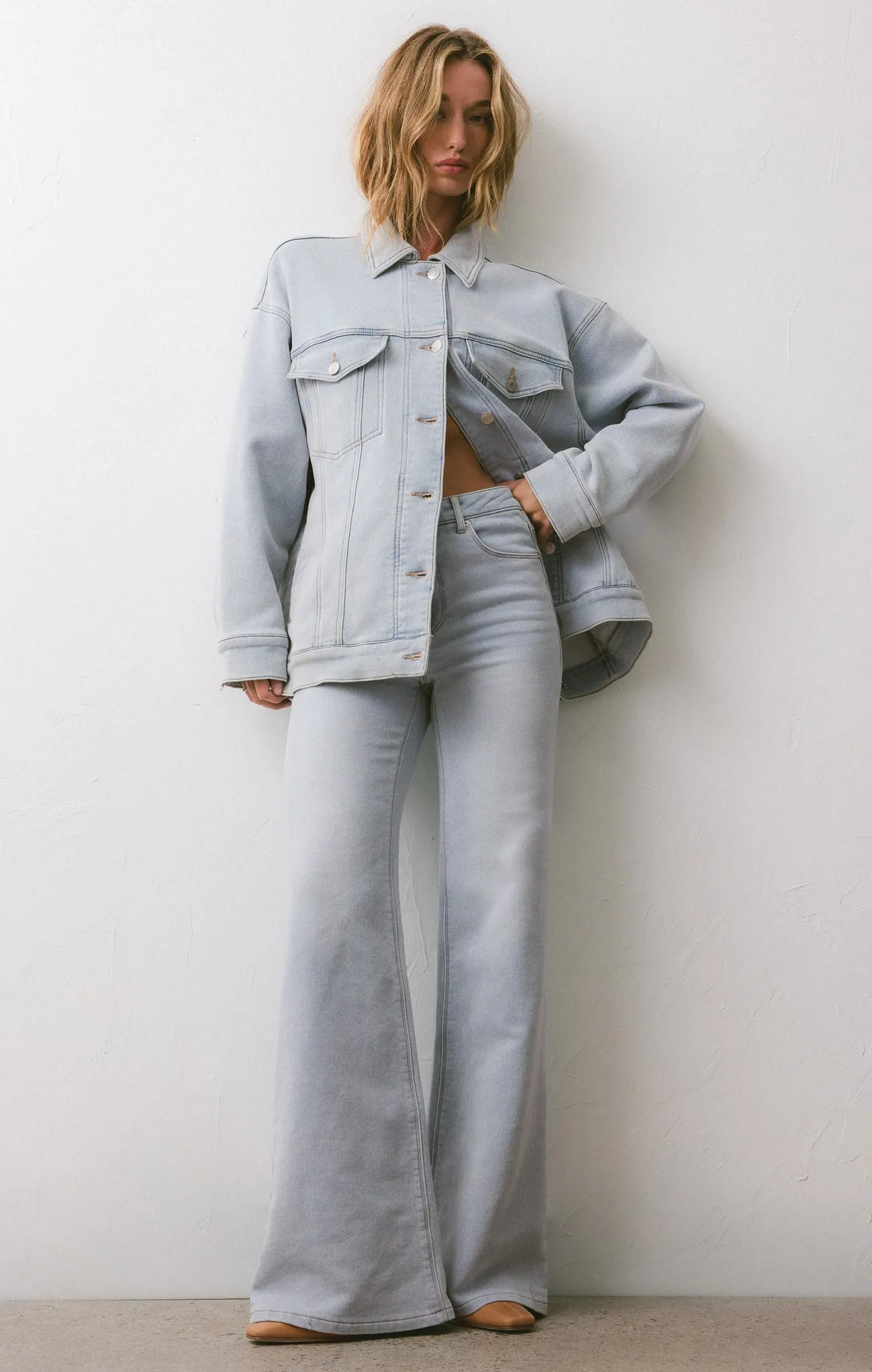 Georgia Knit Denim Relaxed Leg sold by Z Supply product image thumbnail 2