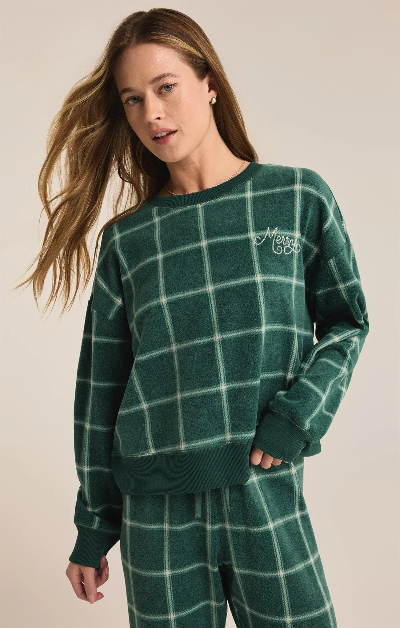 Plaid Plush Merry Top sold by Z Supply product image thumbnail 5