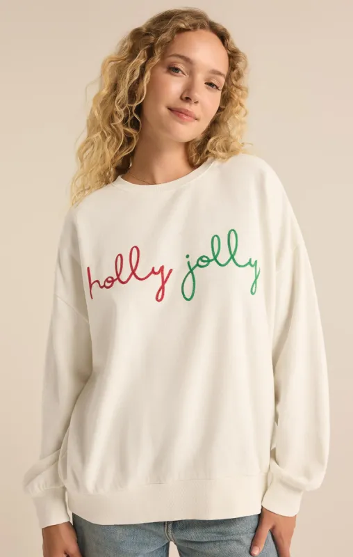 Holly Crewneck Embroidered Sweatshirt sold by Z Supply