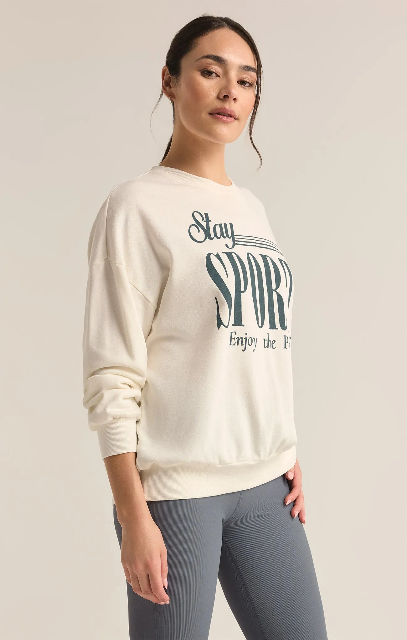 Sporty Crewneck Sweatshirt sold by Z Supply product image thumbnail 4