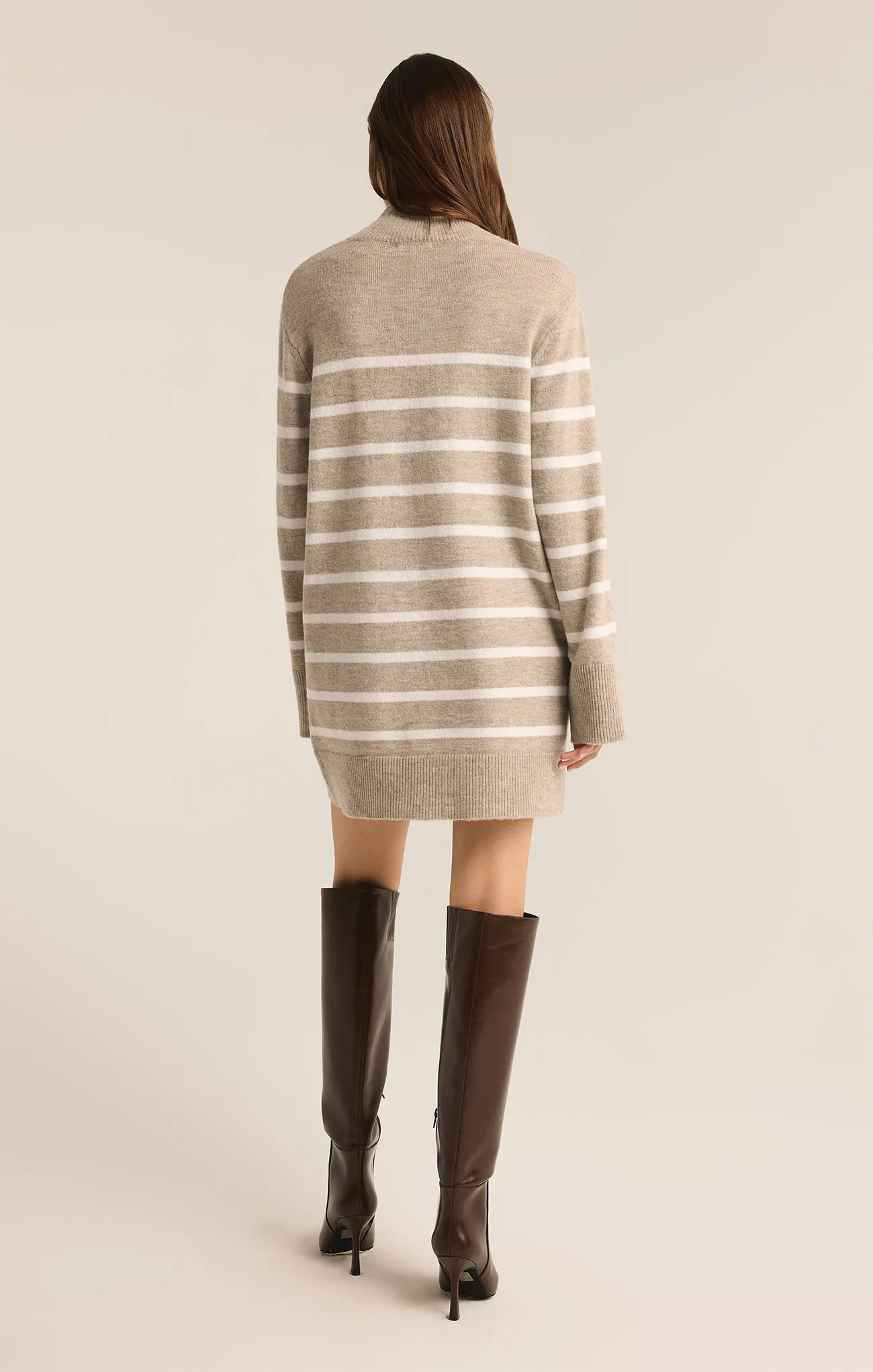 Fin Stripe Turtleneck Sweater Mini Dress sold by Z Supply product image thumbnail 2