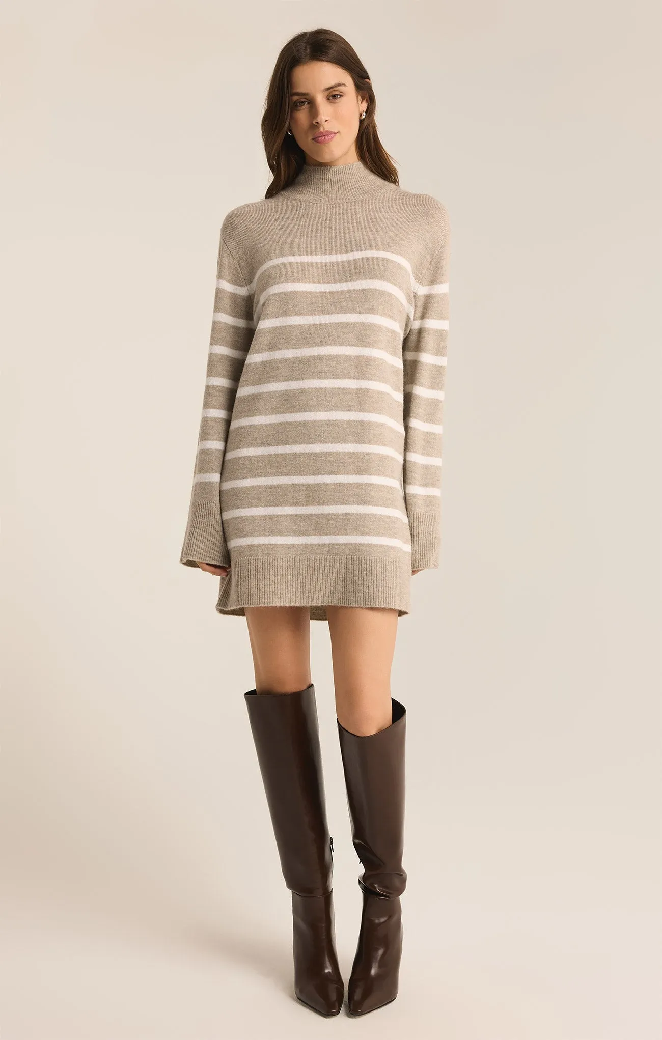 Fin Stripe Turtleneck Sweater Mini Dress sold by Z Supply