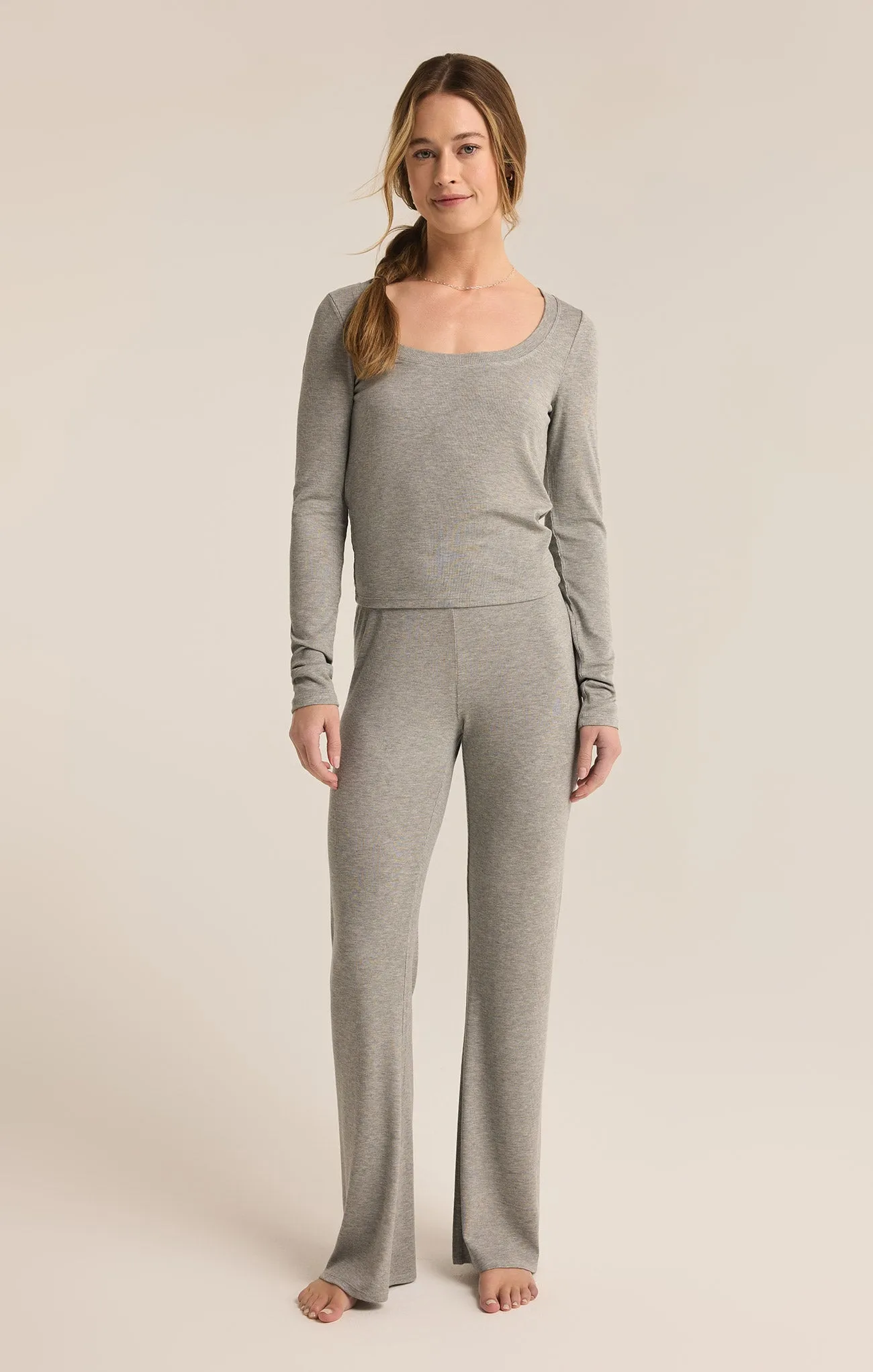 Leila Modal Rib Long Sleeve Top sold by Z Supply product image thumbnail 4