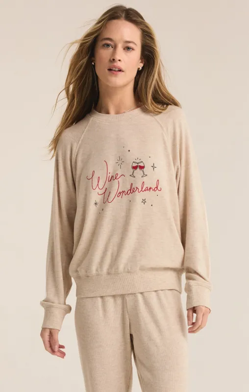 Wine Wonderland Cloud Knit Top sold by Z Supply