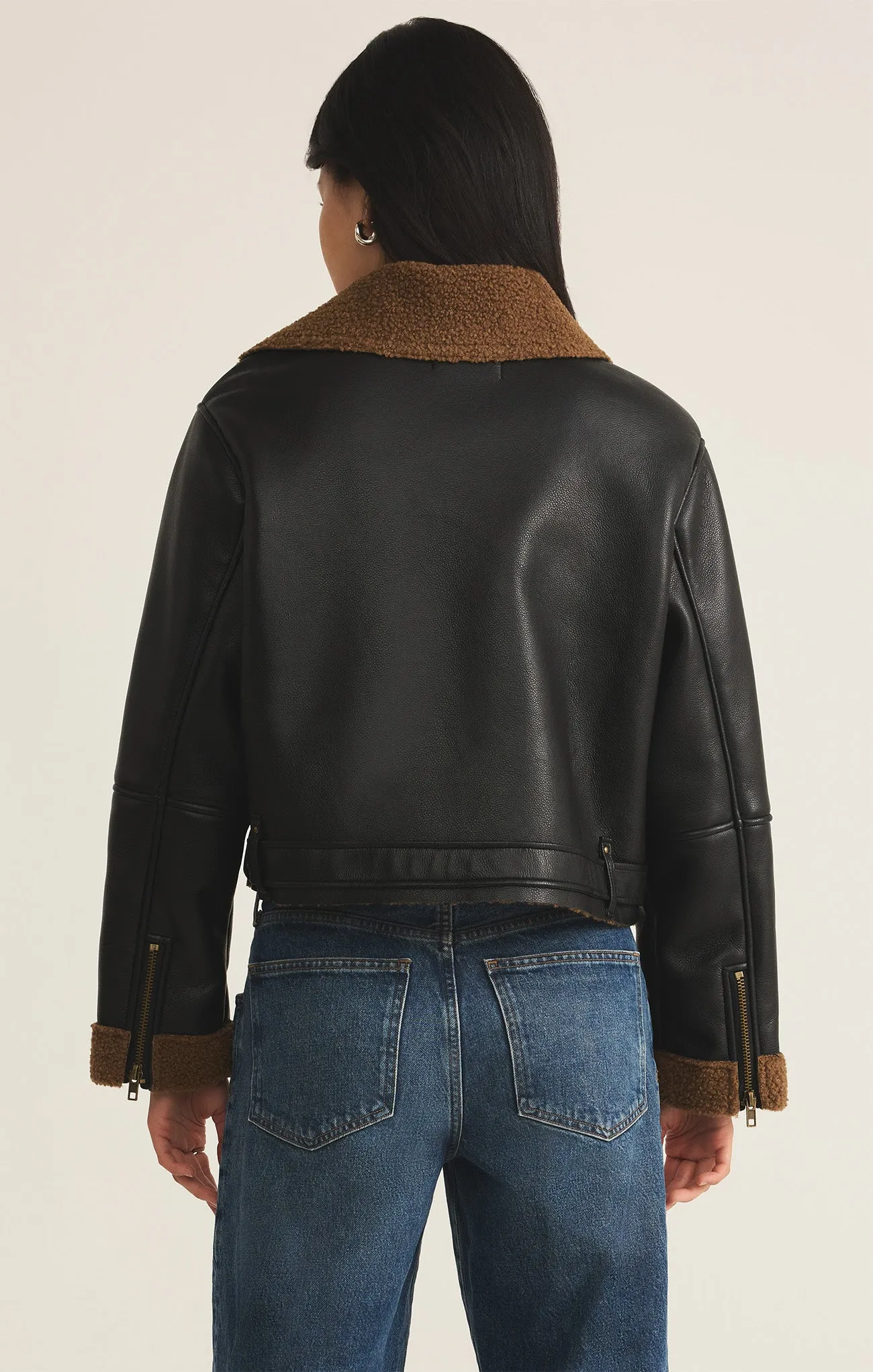 Ace Faux Leather Moto Jacket sold by Z Supply product image thumbnail 2