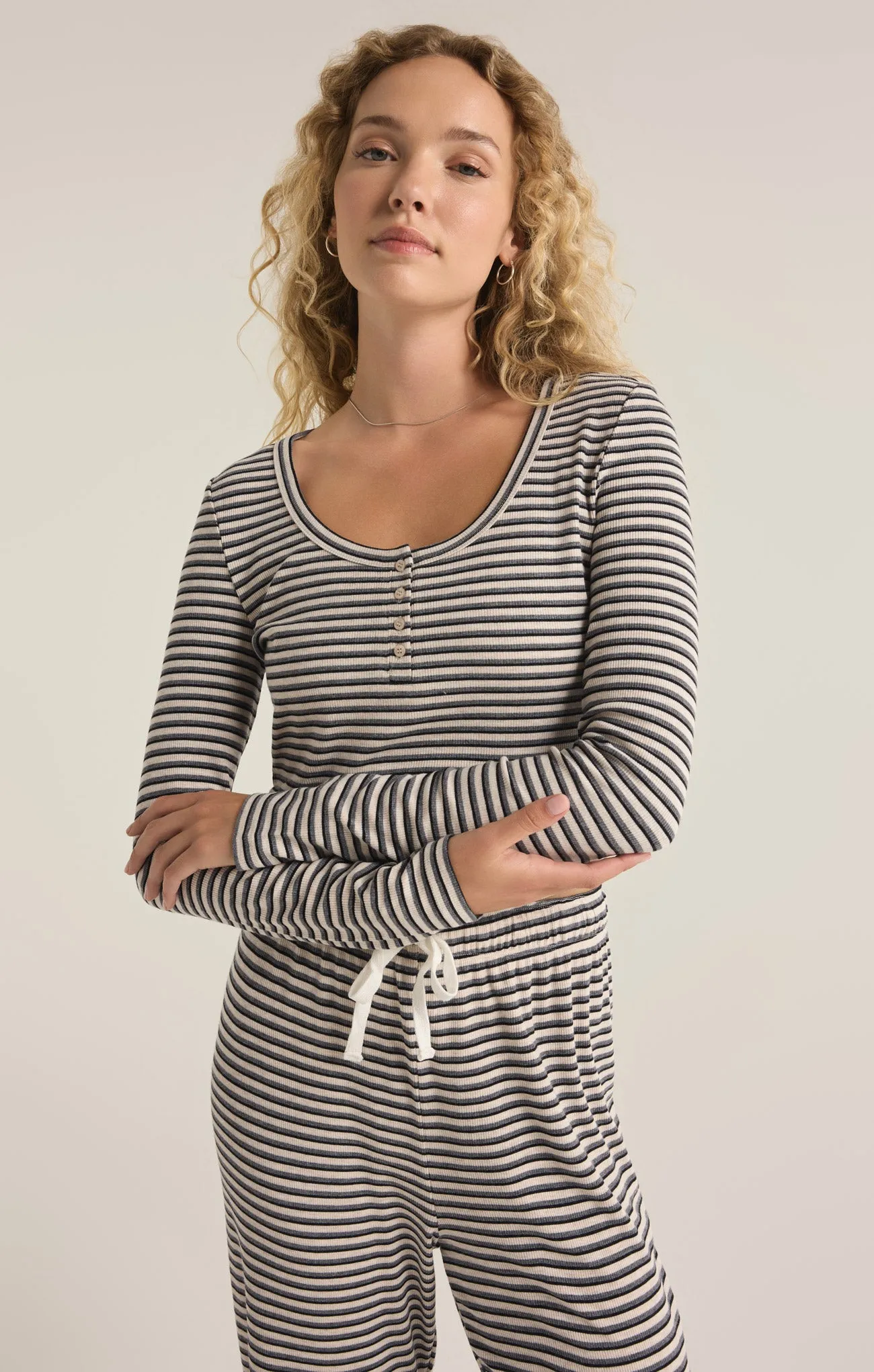 Constance Stripe Modal Rib Top sold by Z Supply product image thumbnail 3