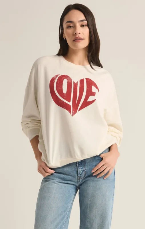 True Love Crewneck Sweatshirt sold by Z Supply