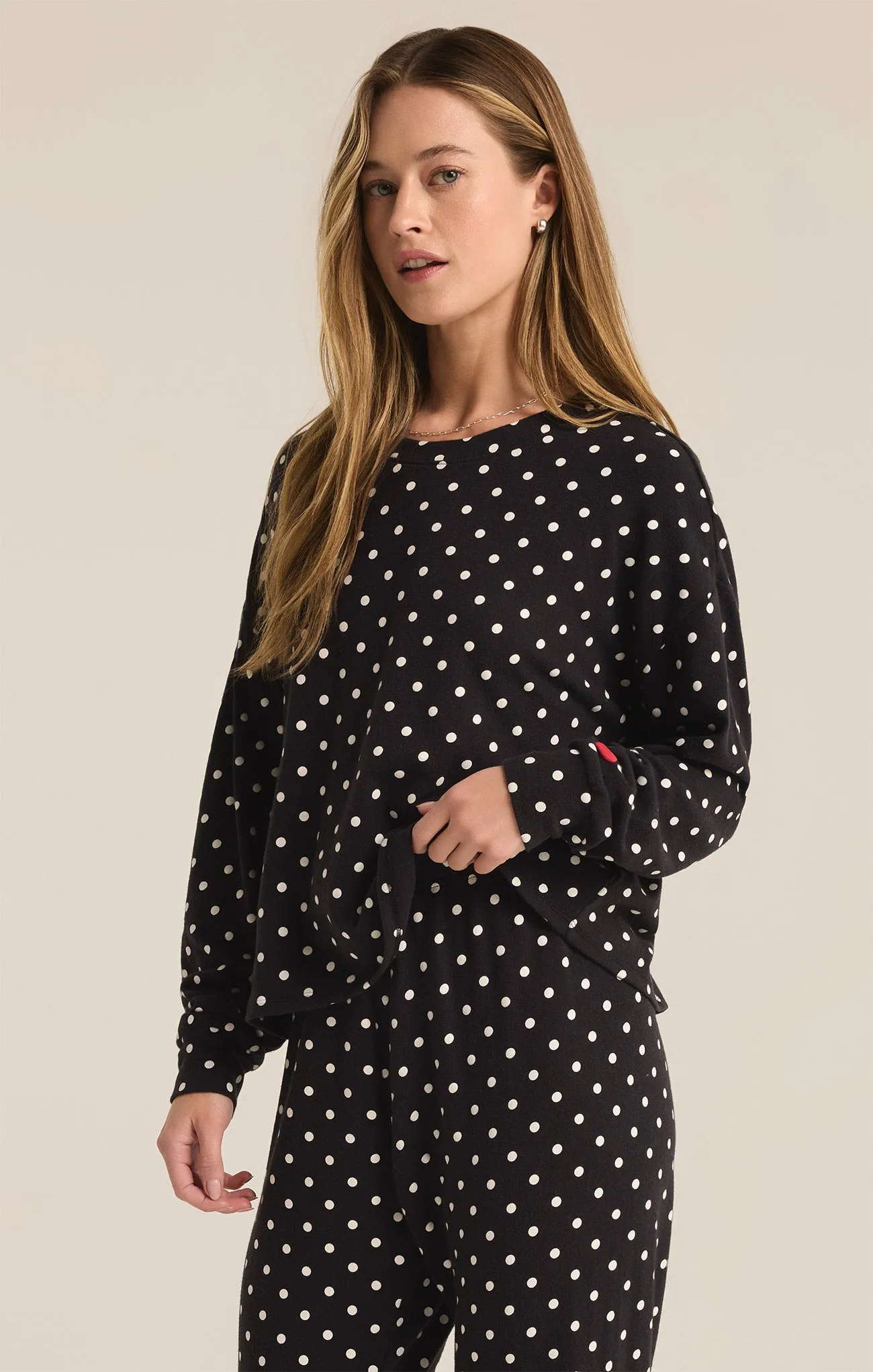 Polka Dot Brushed Knit Top sold by Z Supply product image thumbnail 3