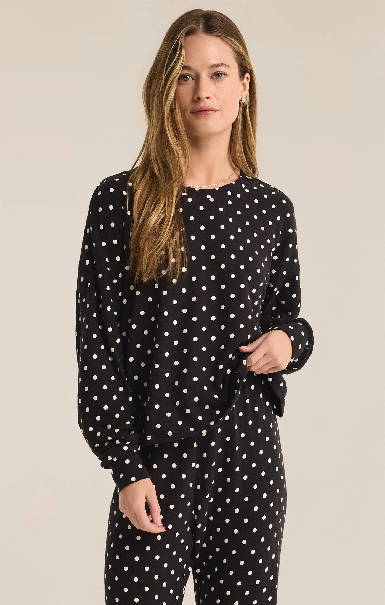 Polka Dot Brushed Knit Top sold by Z Supply