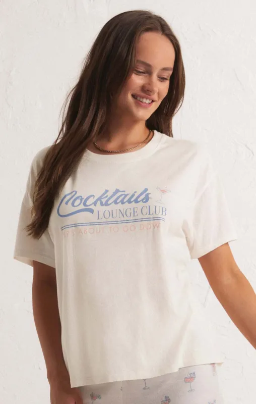 Cocktails Lounge Tee sold by Z Supply
