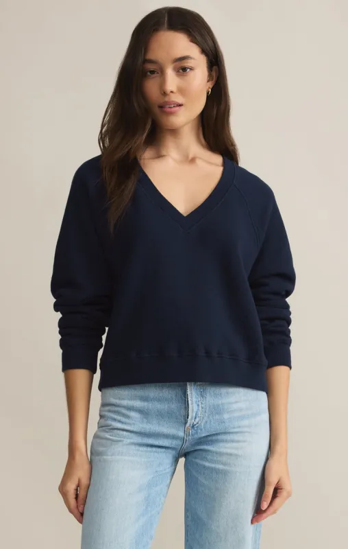 Avenue V-Neck Fleece Sweatshirt sold by Z Supply