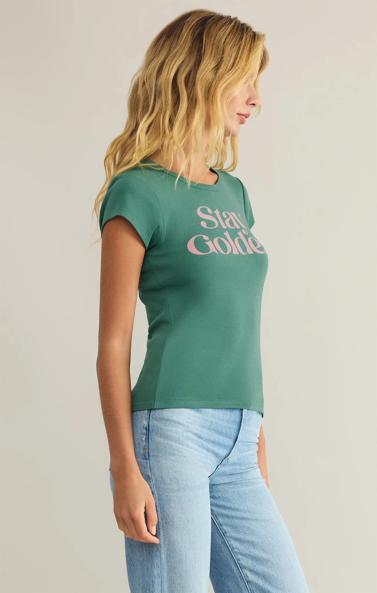 Stay Golden Cheeky Tee sold by Z Supply product image thumbnail 5