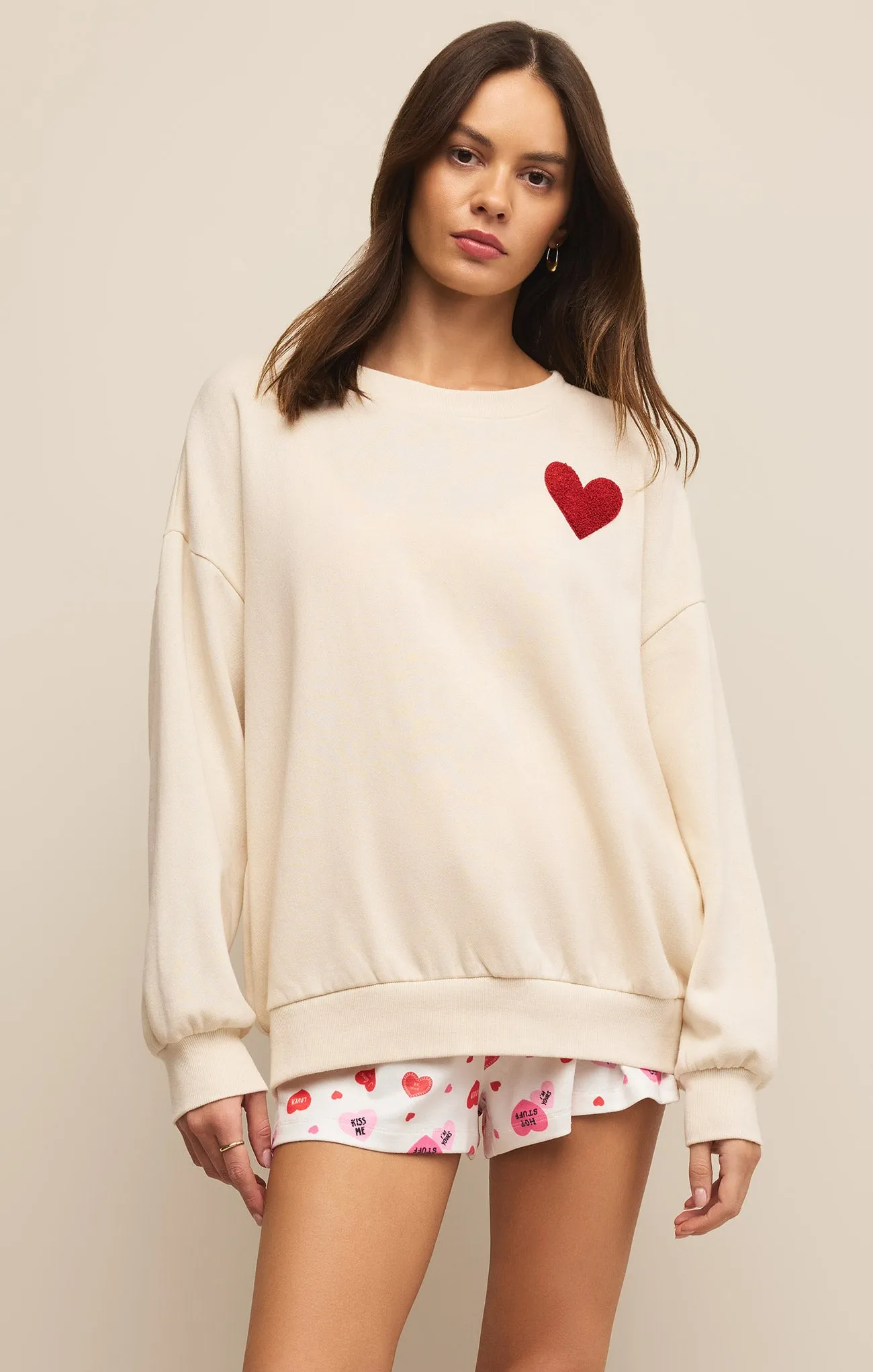 Oversized Heart Sweatshirt sold by Z Supply