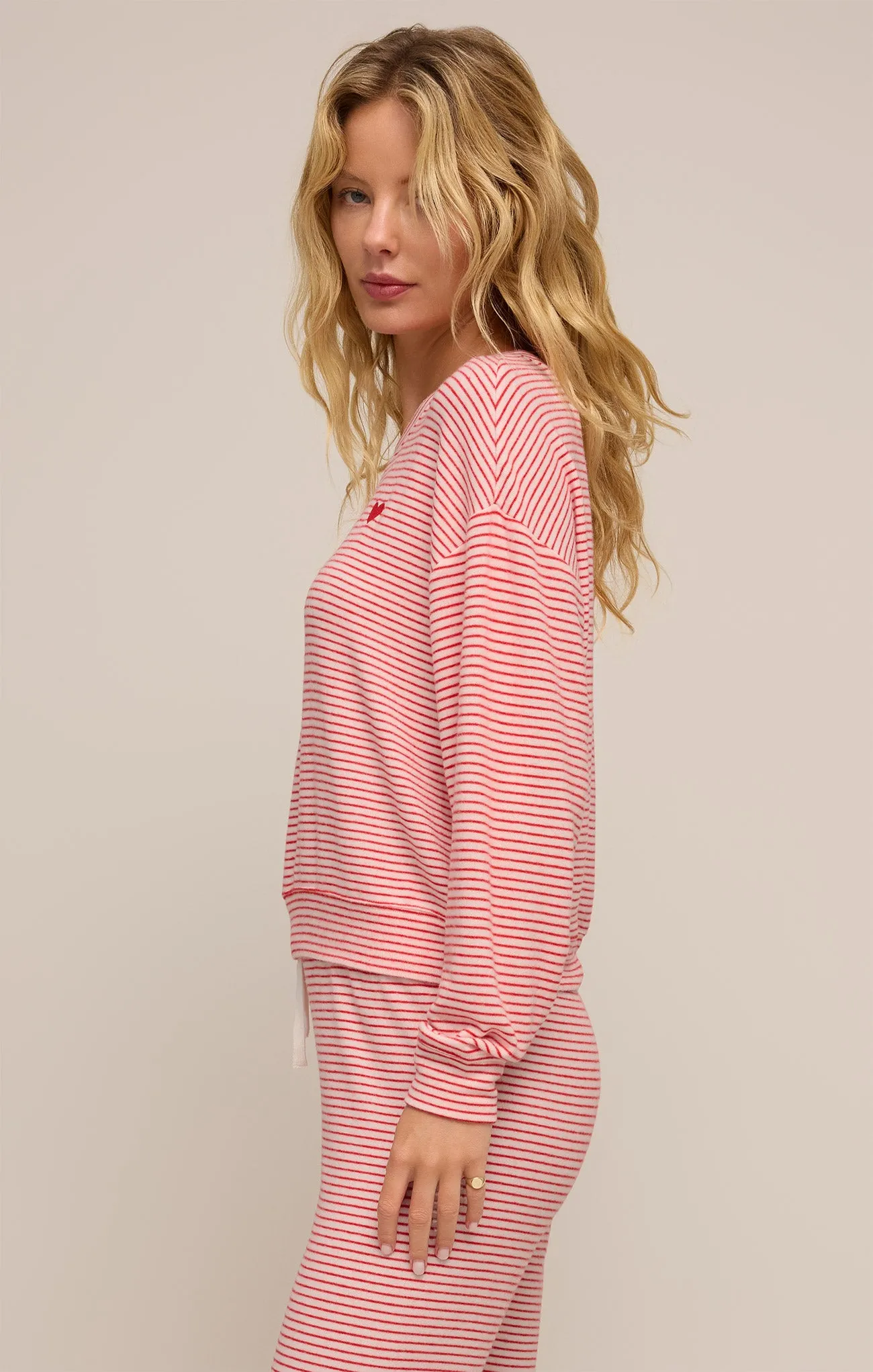Bisous Stripe Long Sleeve Top sold by Z Supply product image thumbnail 5