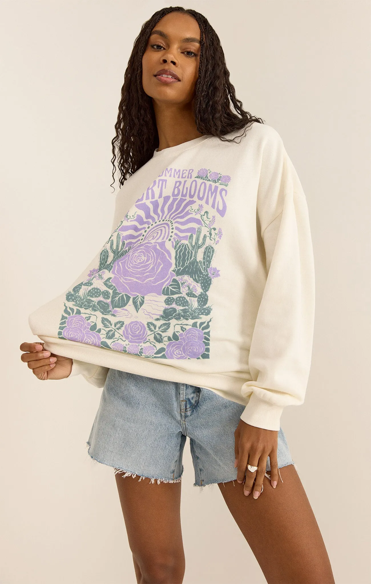 Blooming Sunday Sweatshirt sold by Z Supply product image thumbnail 5