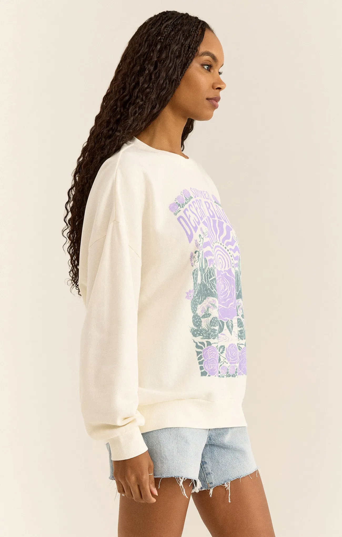 Blooming Sunday Sweatshirt sold by Z Supply product image thumbnail 3