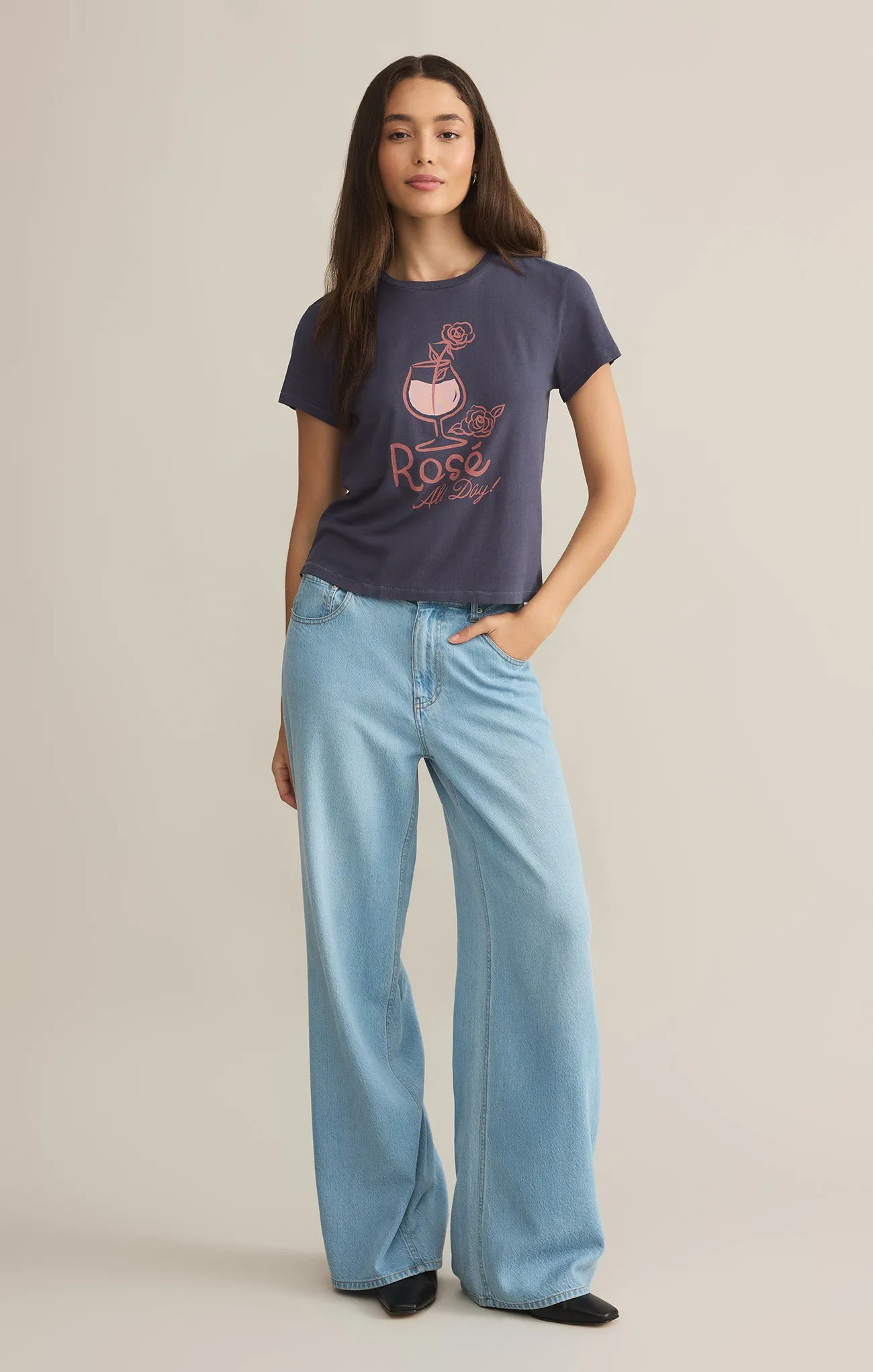 Rose Tourist Tee sold by Z Supply product image thumbnail 4