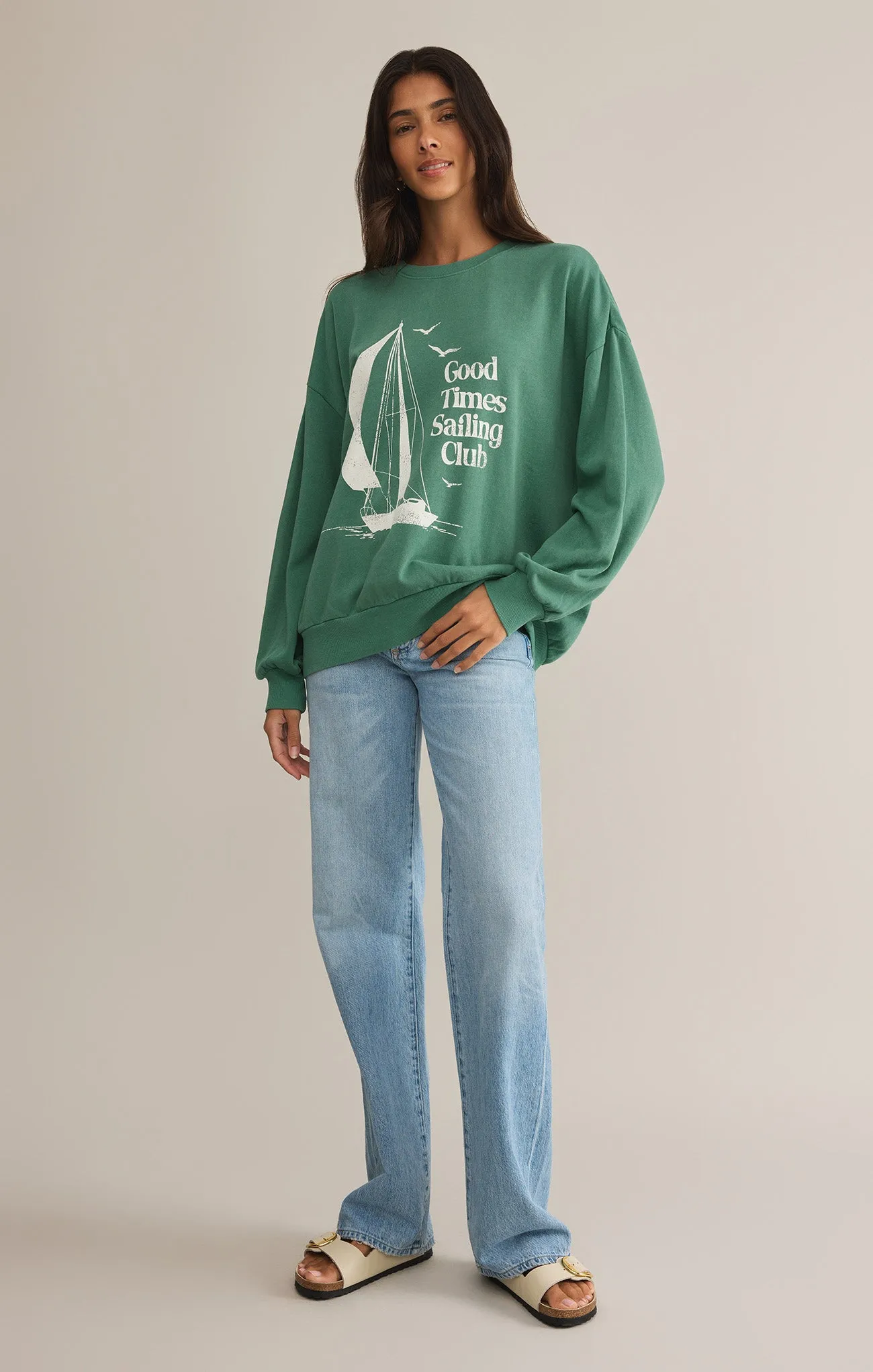 Sail Away Sunday Sweatshirt sold by Z Supply product image thumbnail 4