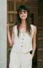 Belfort Pinstripe Linen Vest sold by Z Supply