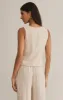 Belfort Pinstripe Linen Vest sold by Z Supply