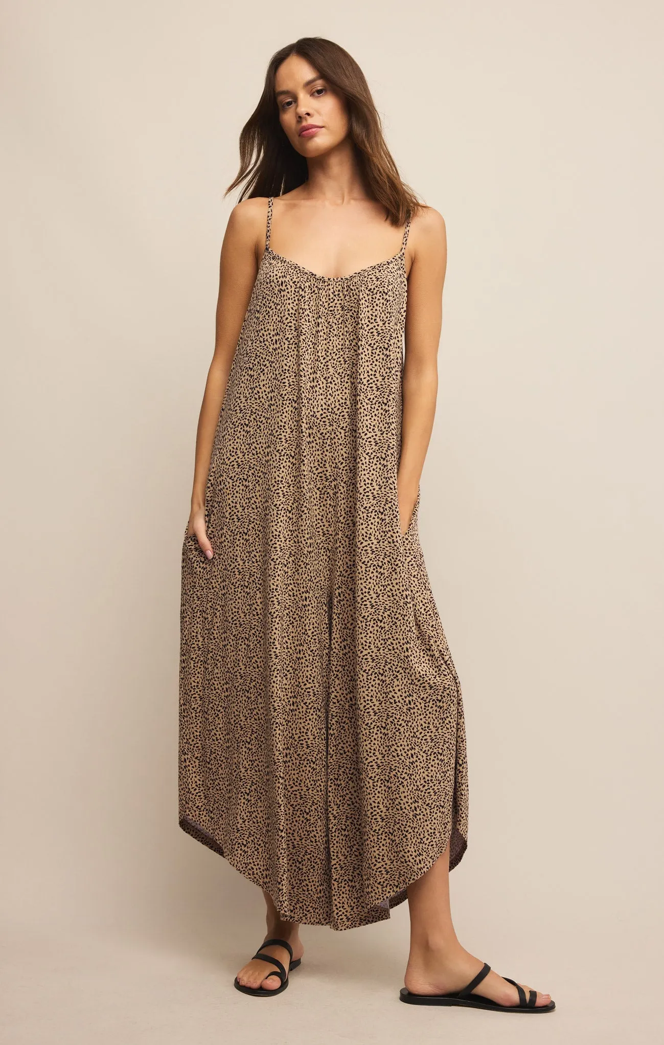 Mini Leopard Flared Jumpsuit sold by Z Supply product image thumbnail 4