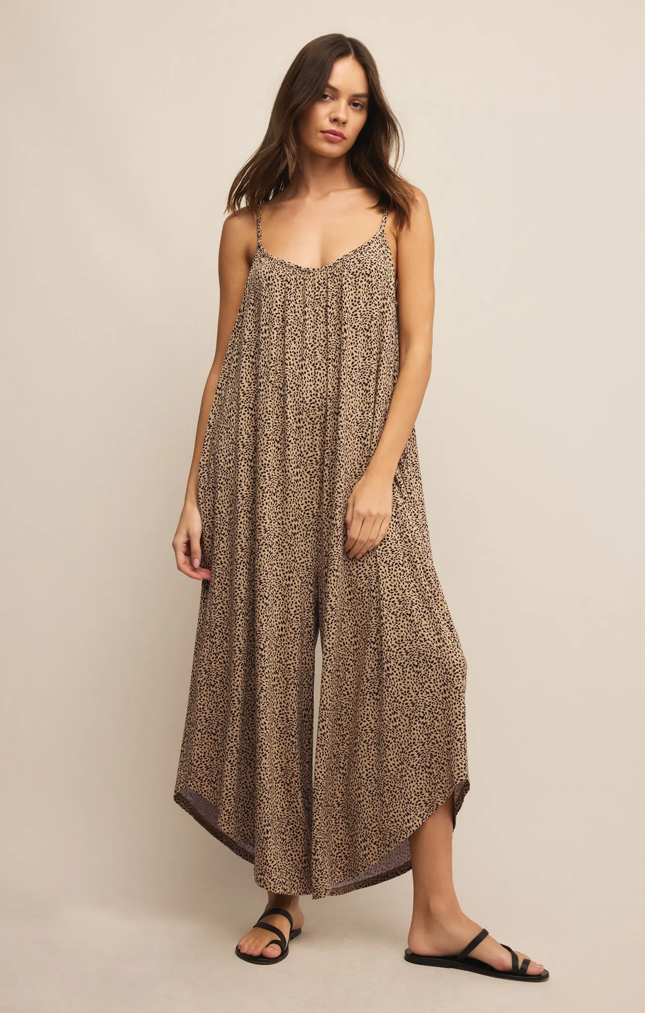 Mini Leopard Flared Jumpsuit sold by Z Supply