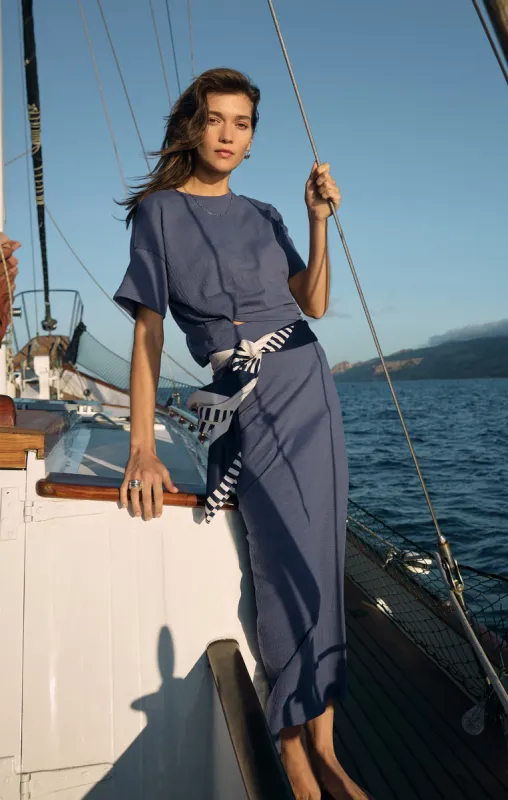 Delavine Textured Midi Skirt made by Z Supply