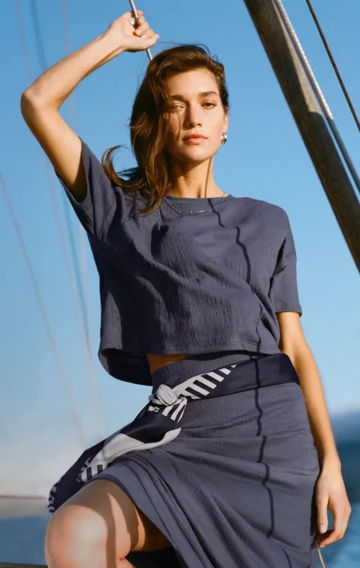 Sway Textured Slub Cropped Tee sold by Z Supply