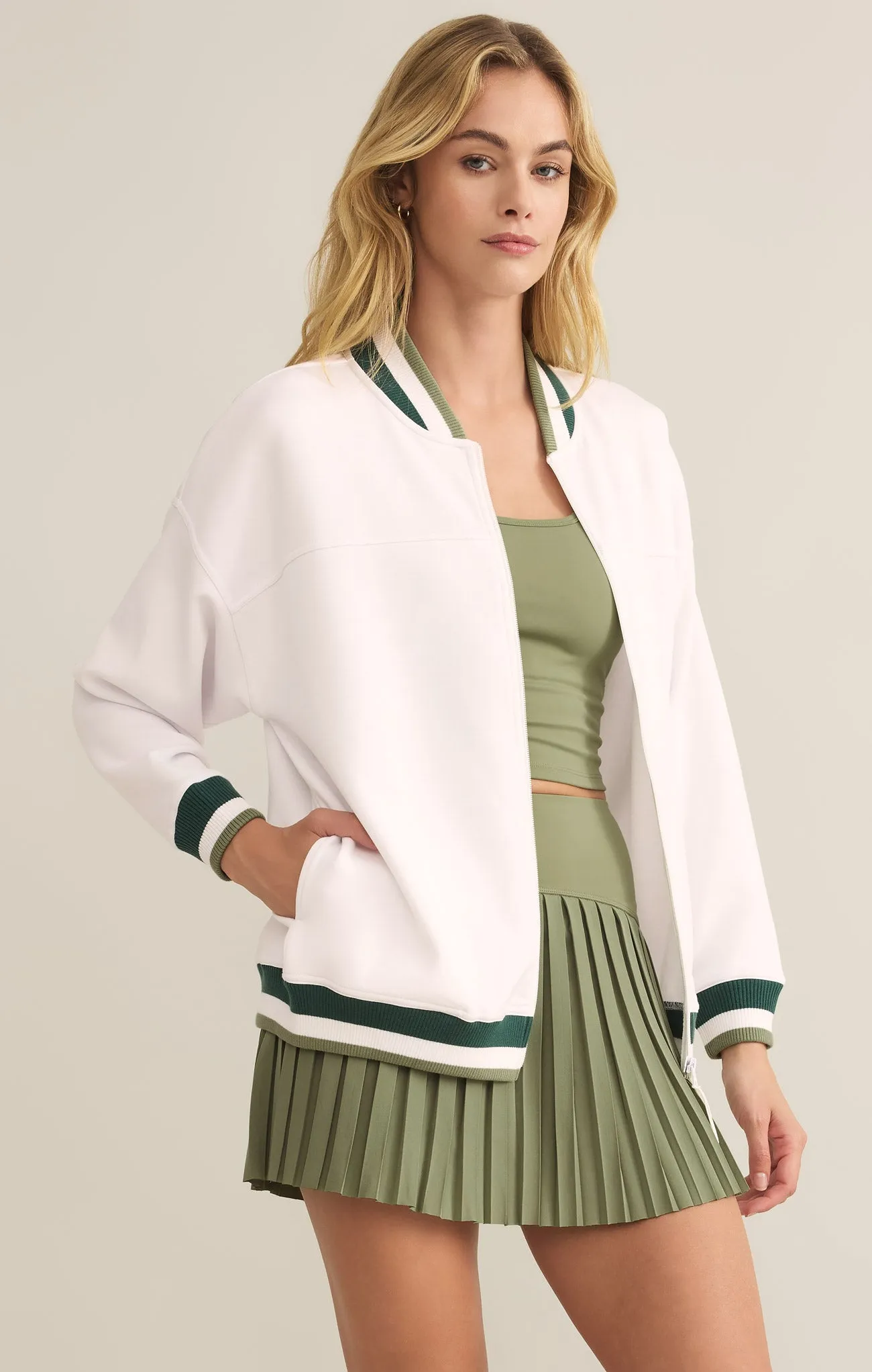 Hampton Varsity Jacket sold by Z Supply product image thumbnail 3