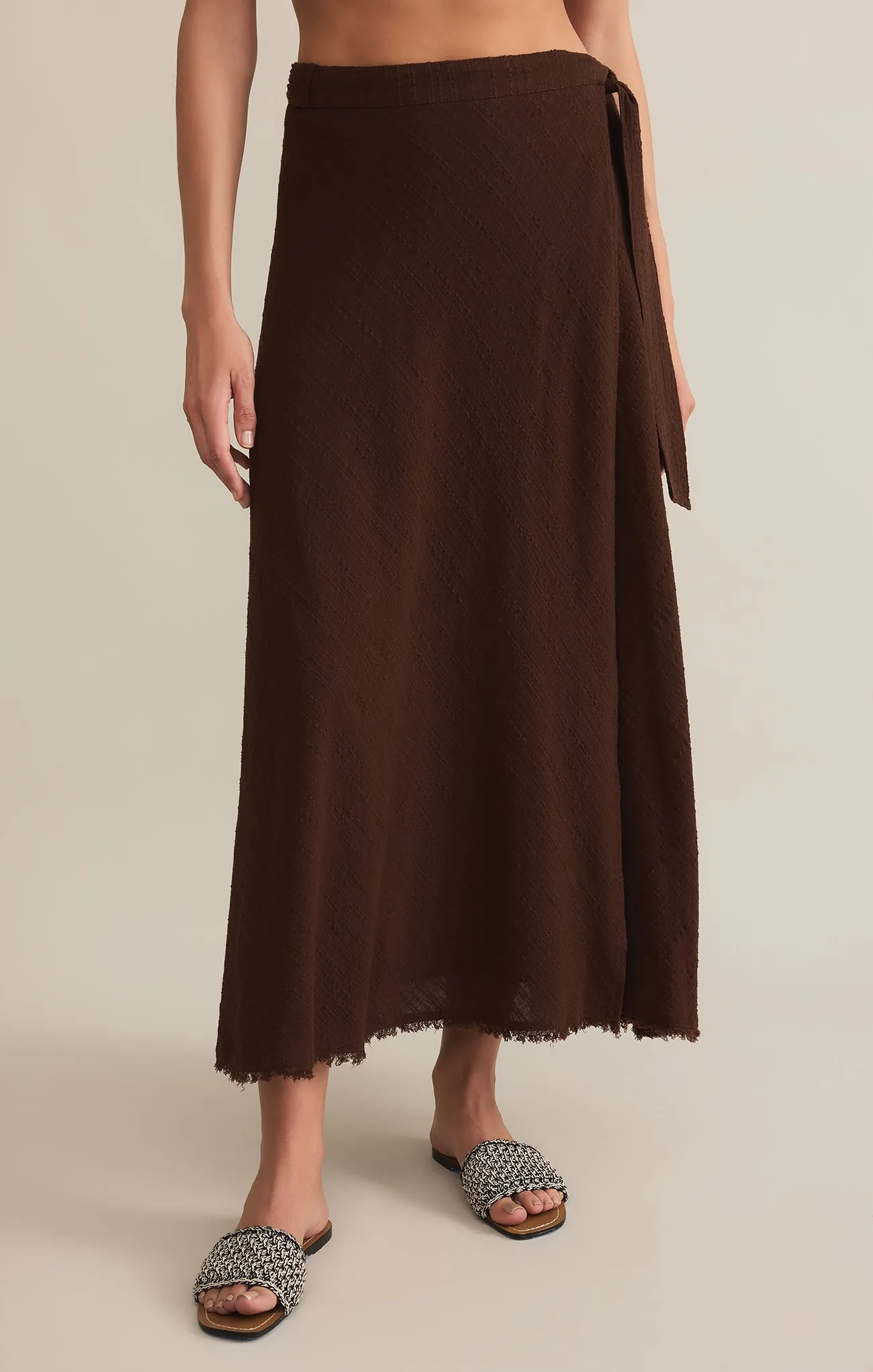Salerno Wrap Midi Skirt sold by Z Supply