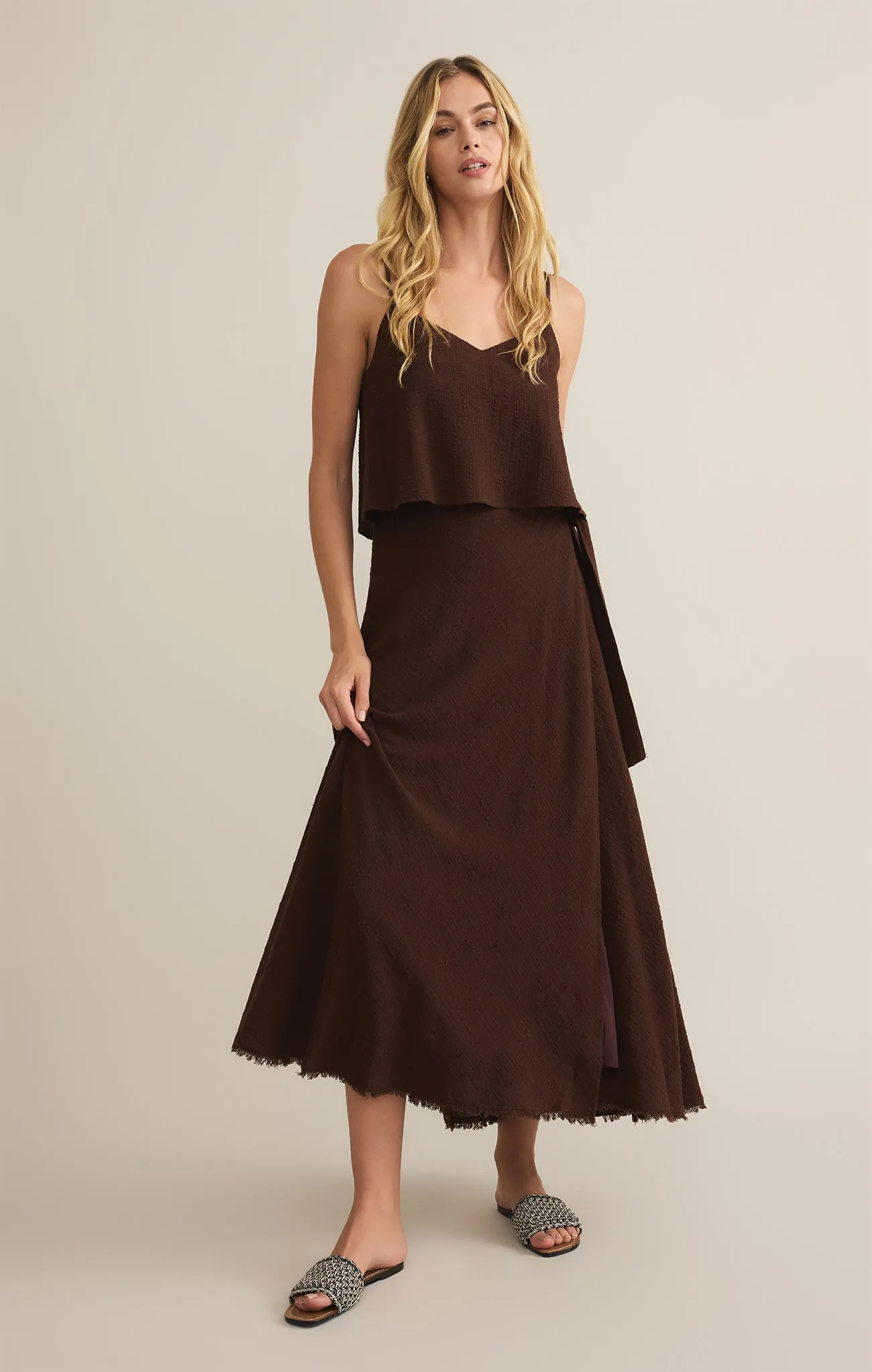 Salerno Wrap Midi Skirt sold by Z Supply product image thumbnail 4