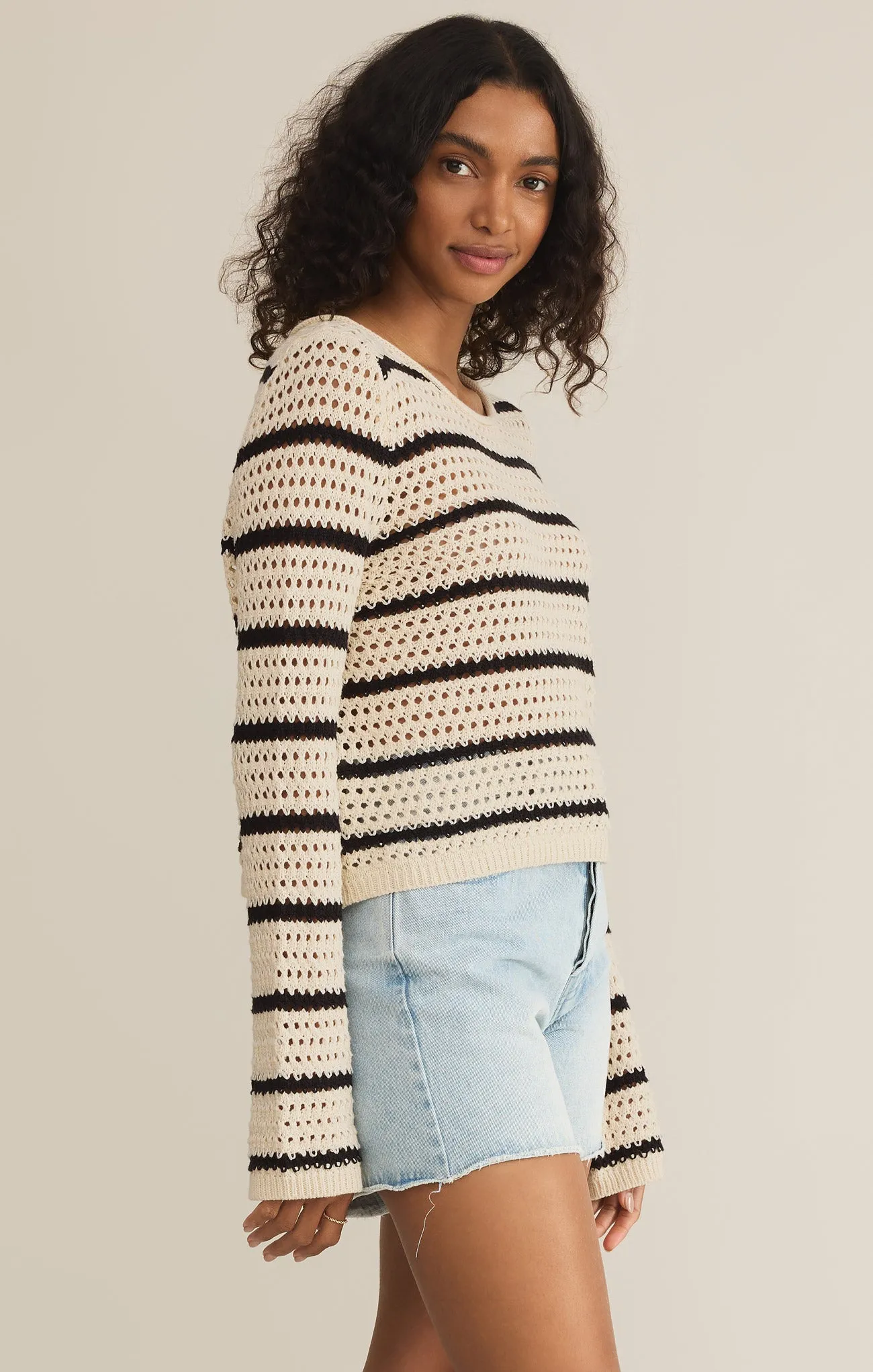 Kit Stripe Crochet Sweater sold by Z Supply product image thumbnail 3