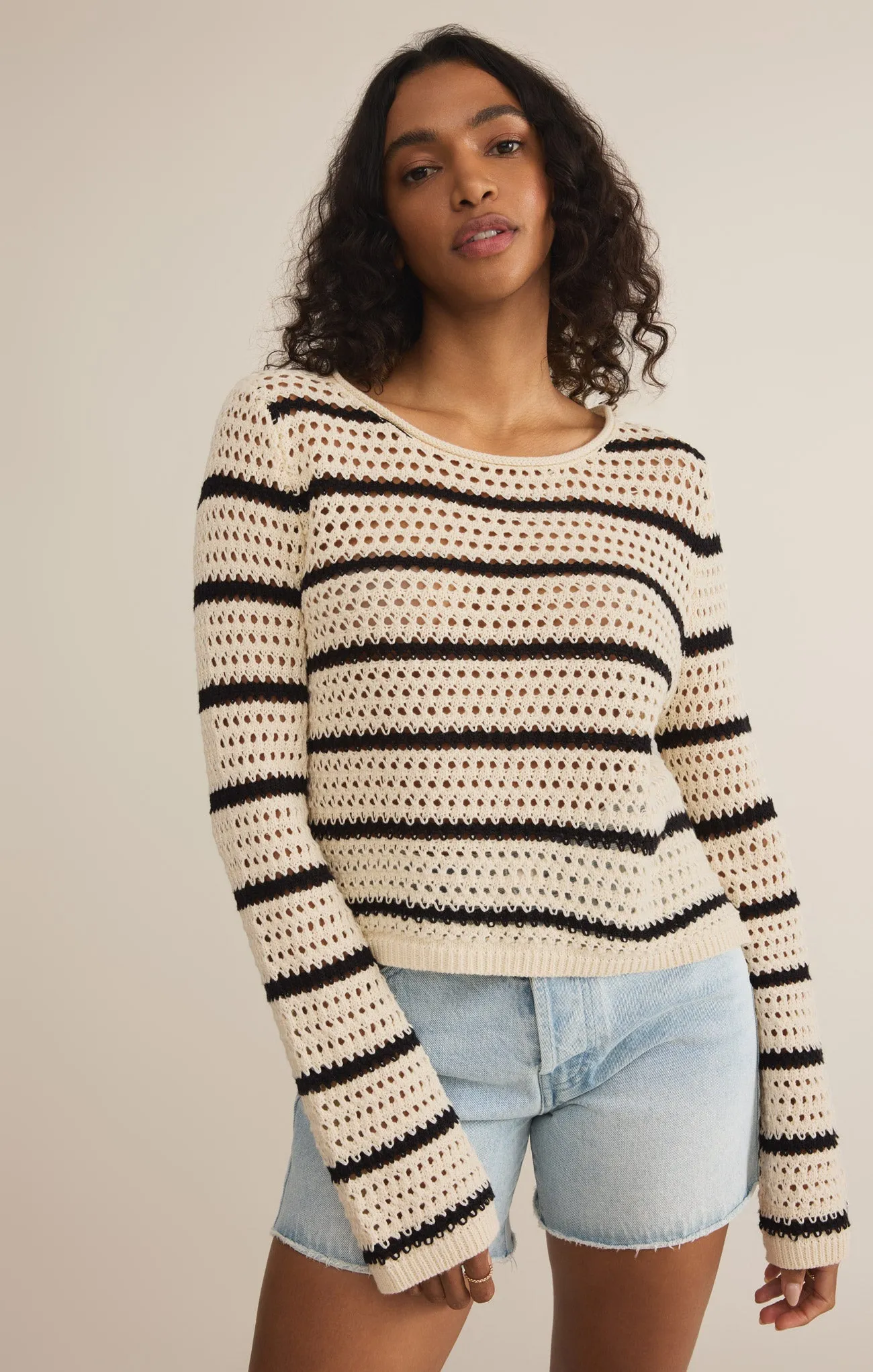 Kit Stripe Crochet Sweater sold by Z Supply product image thumbnail 5