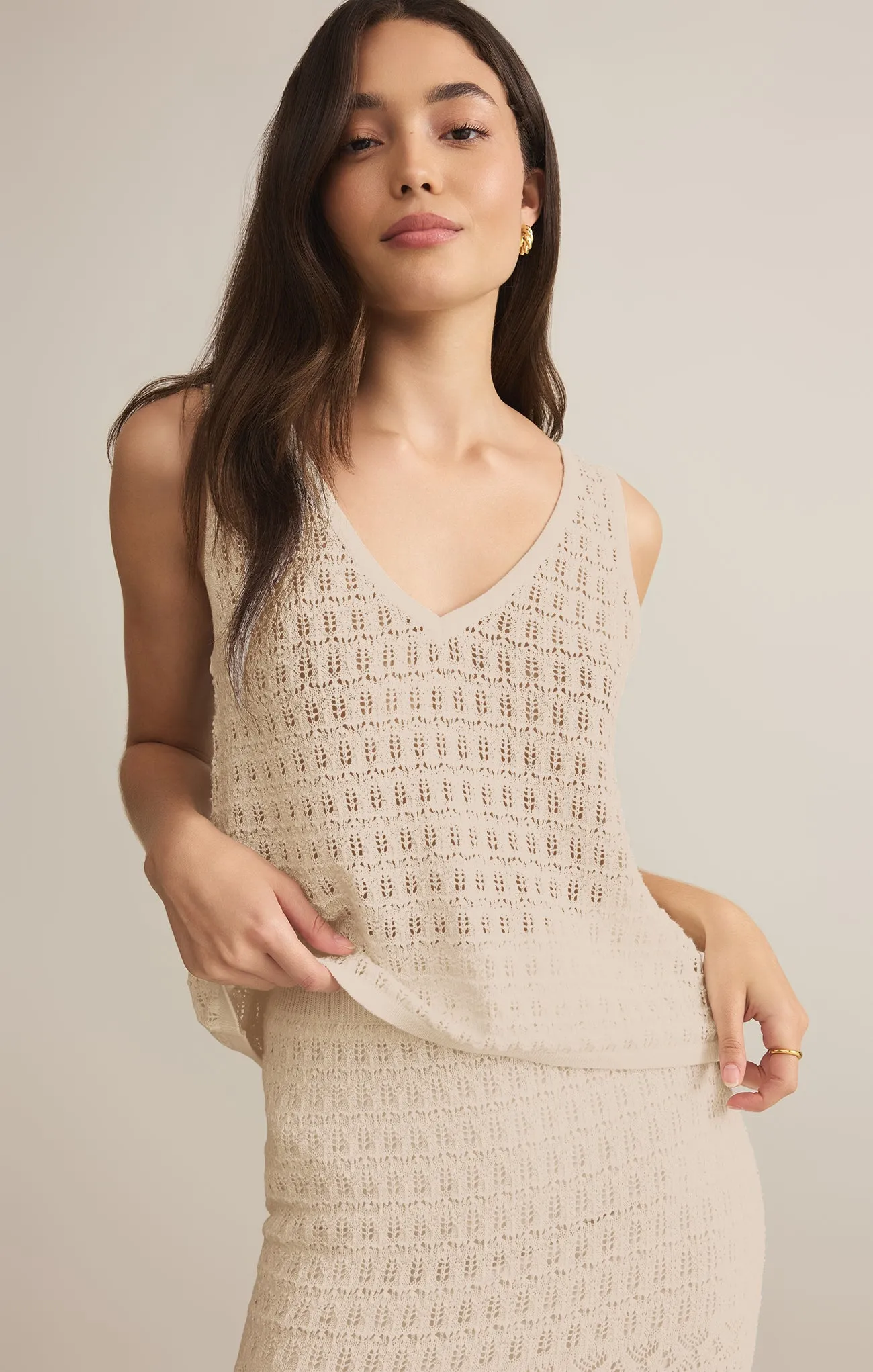 Soria Crochet Midi Skirt sold by Z Supply product image thumbnail 4