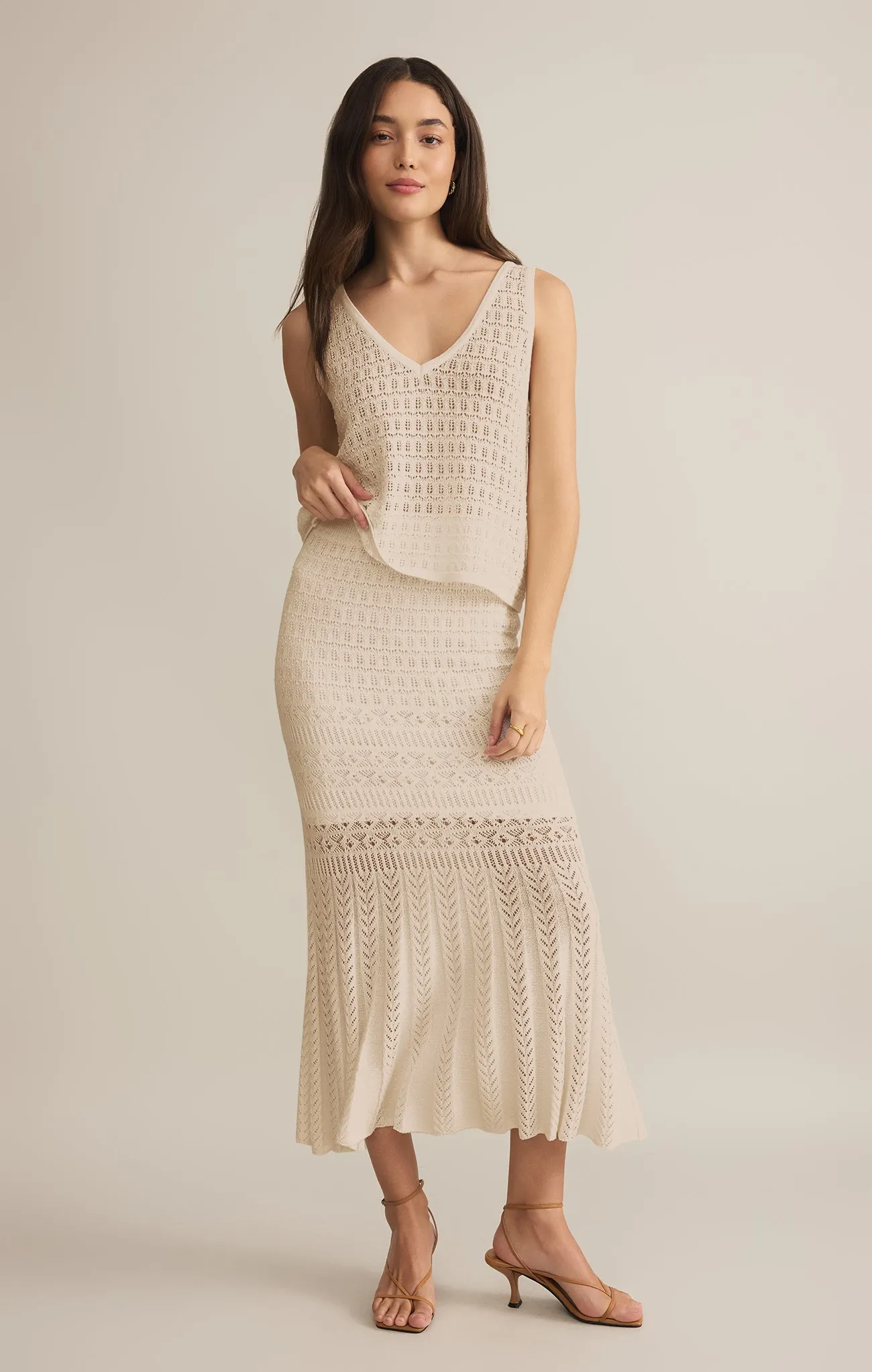 Soria Crochet Midi Skirt sold by Z Supply product image thumbnail 3