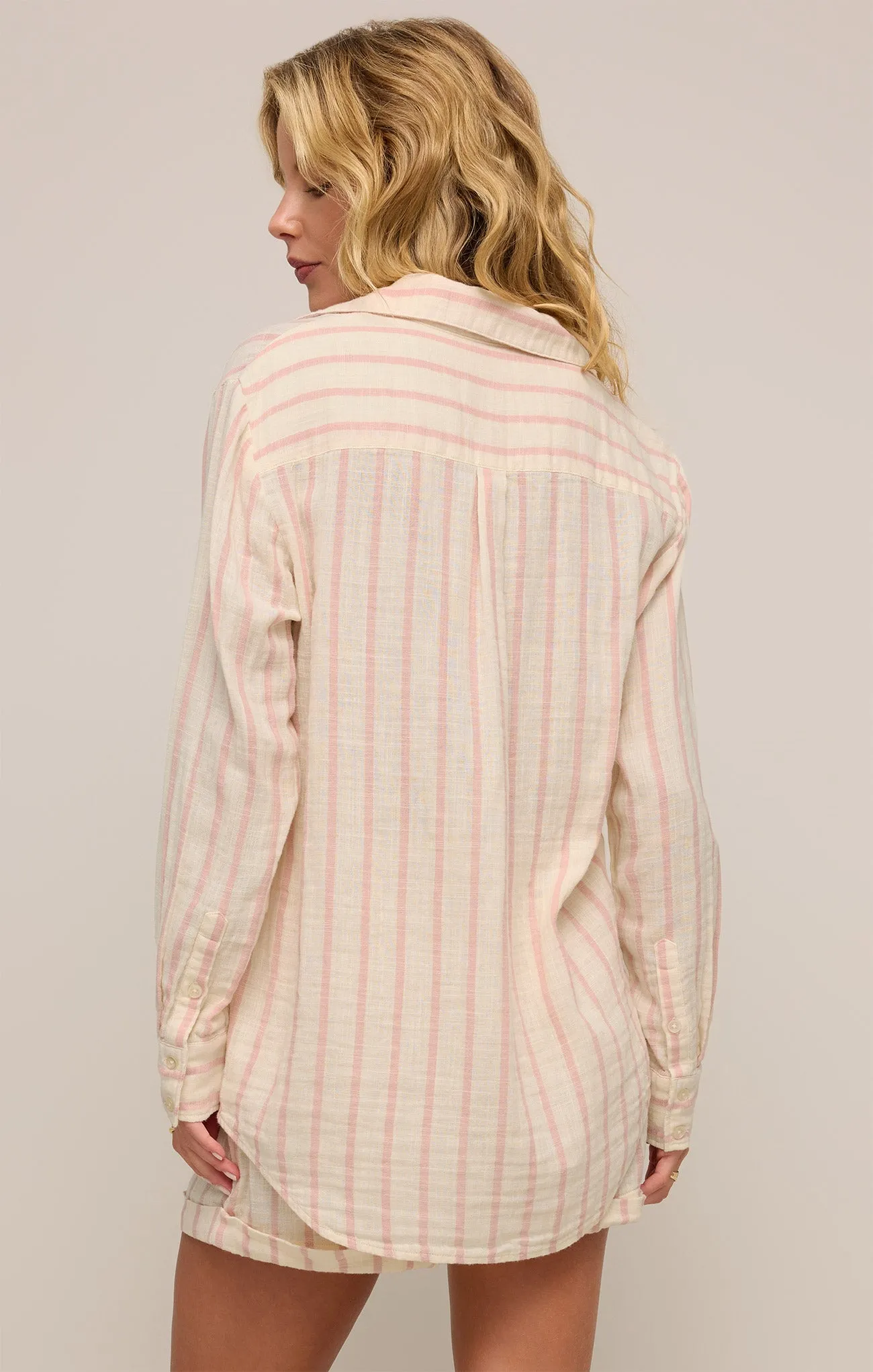 Saturday Stripe Gauze Shirt sold by Z Supply product image thumbnail 2