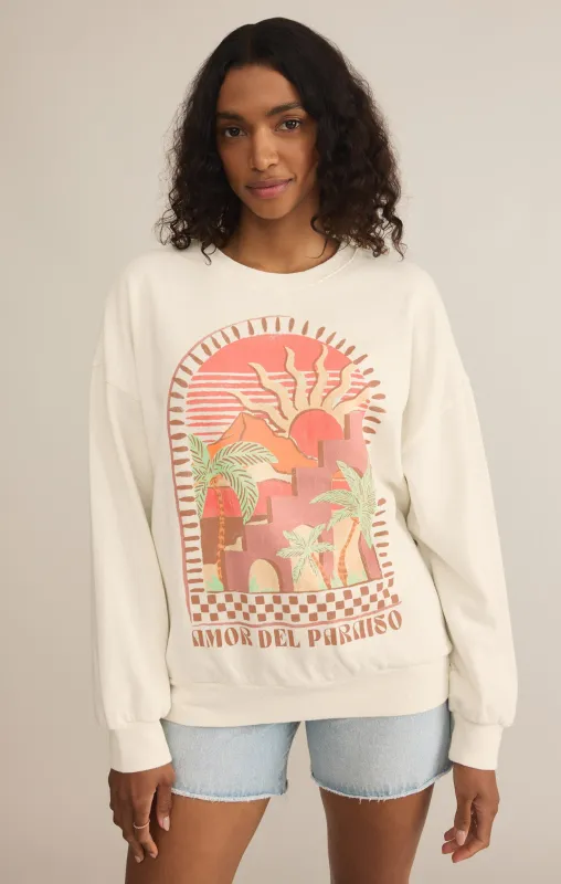 Paraiso Sunday Sweatshirt made by Z Supply
