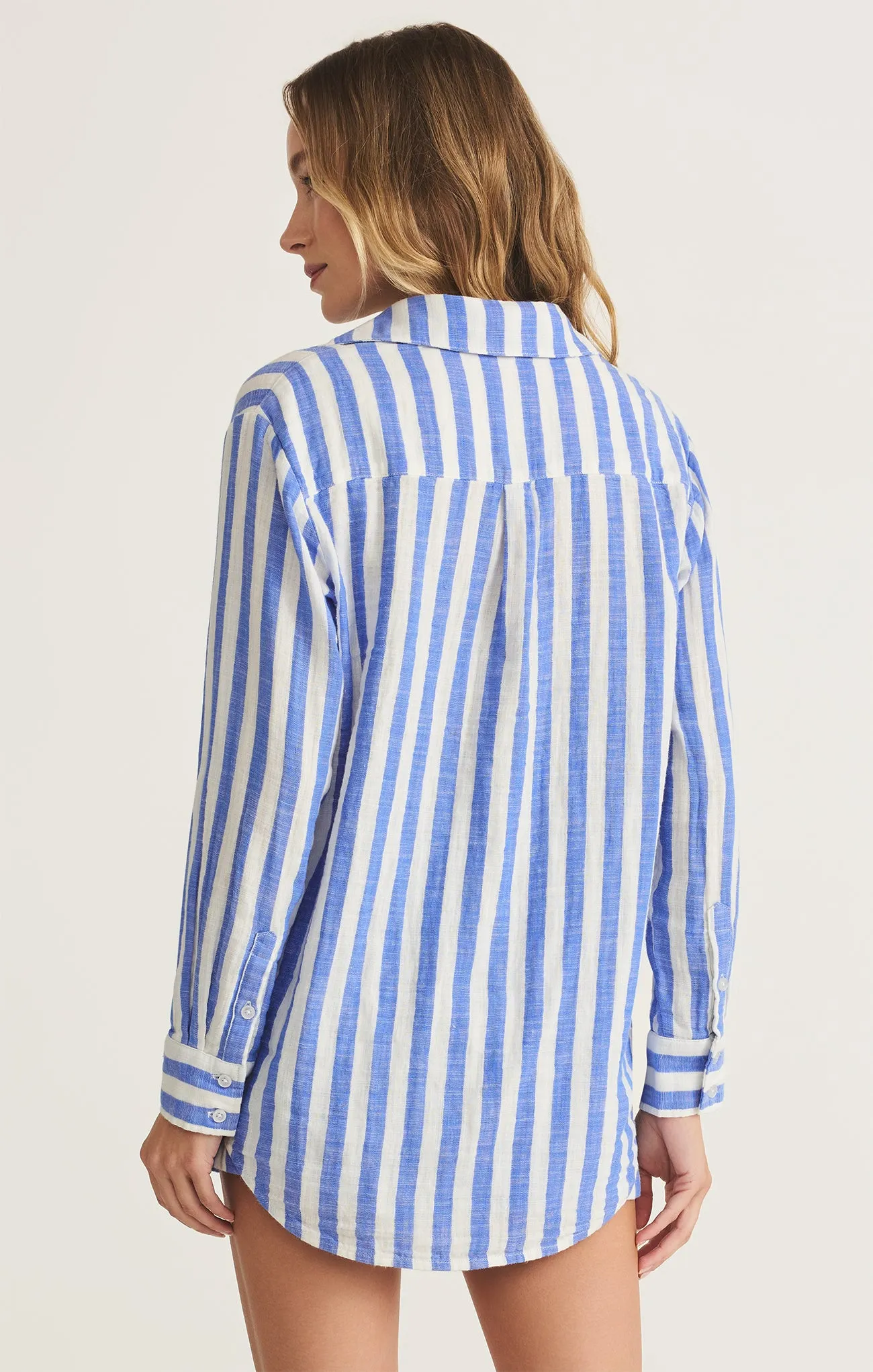 Saturdays Stripe Gauze Shirt sold by Z Supply product image thumbnail 2