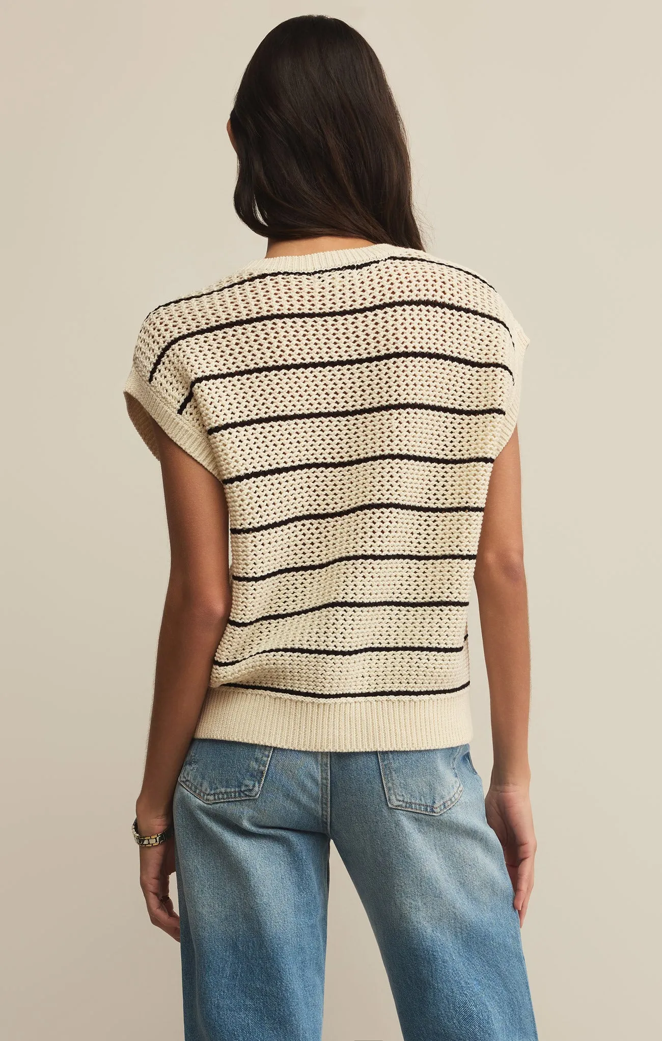 Ines Striped Crochet Sweater Top sold by Z Supply product image thumbnail 2