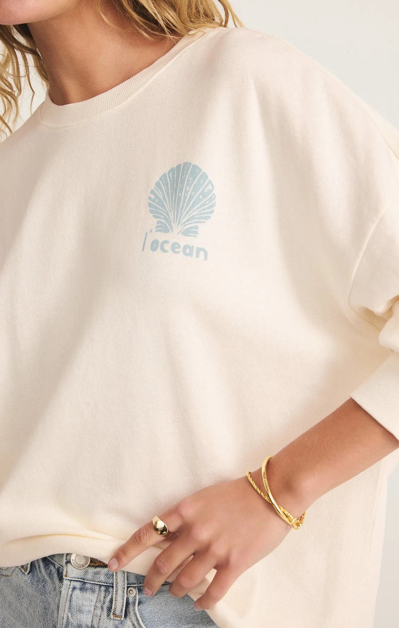 L'Ocean Sunday Sweatshirt sold by Z Supply product image thumbnail 5