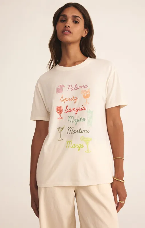 Cocktails Boyfriend Tee sold by Z Supply