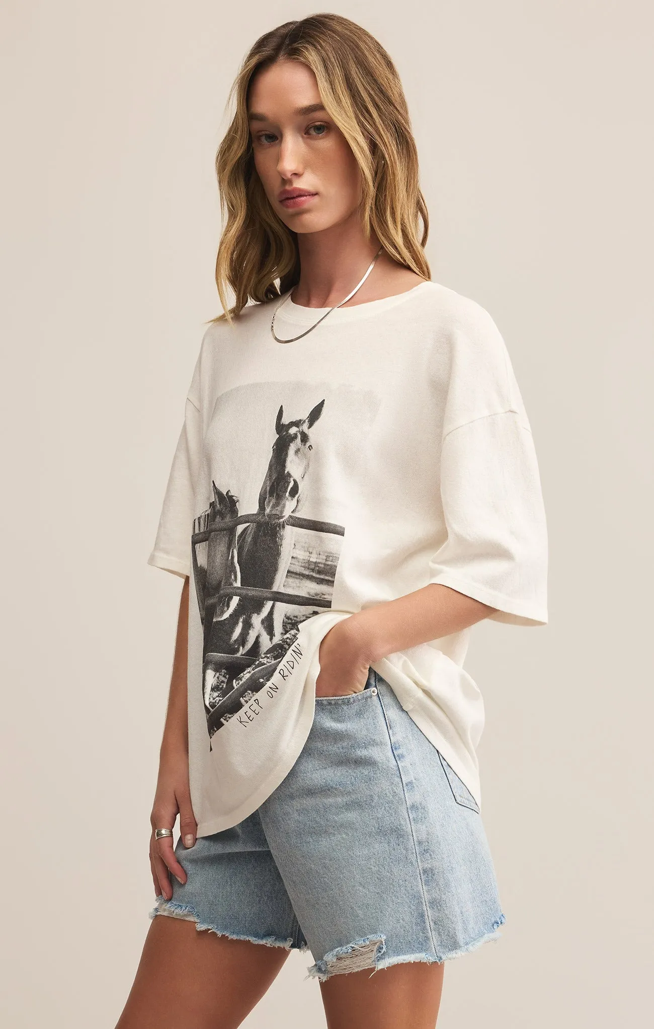 Keep Ridin So Cal Oversized Tee sold by Z Supply product image thumbnail 4